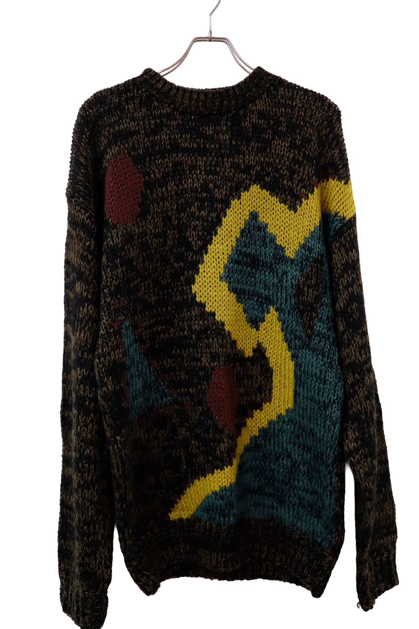 90's acrylic knit sweater/NV-［2511-143］
