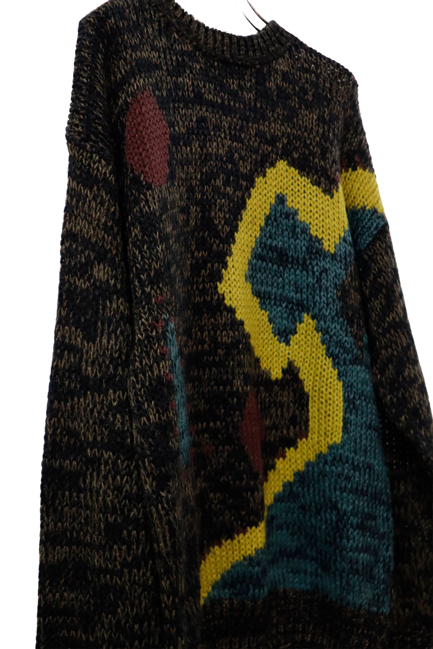 90's acrylic knit sweater/NV-［2511-143］