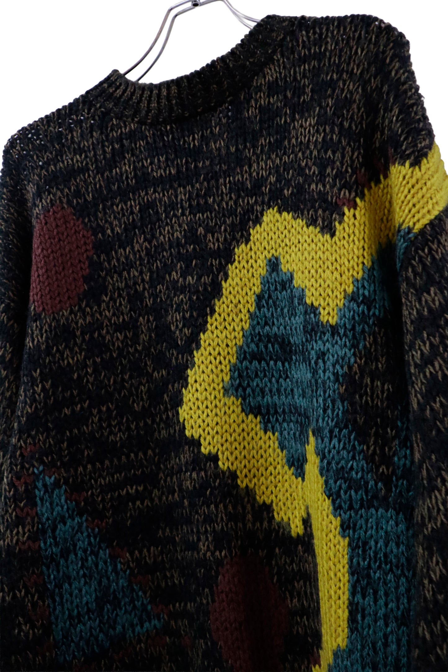 90's acrylic knit sweater/NV-［2511-143］
