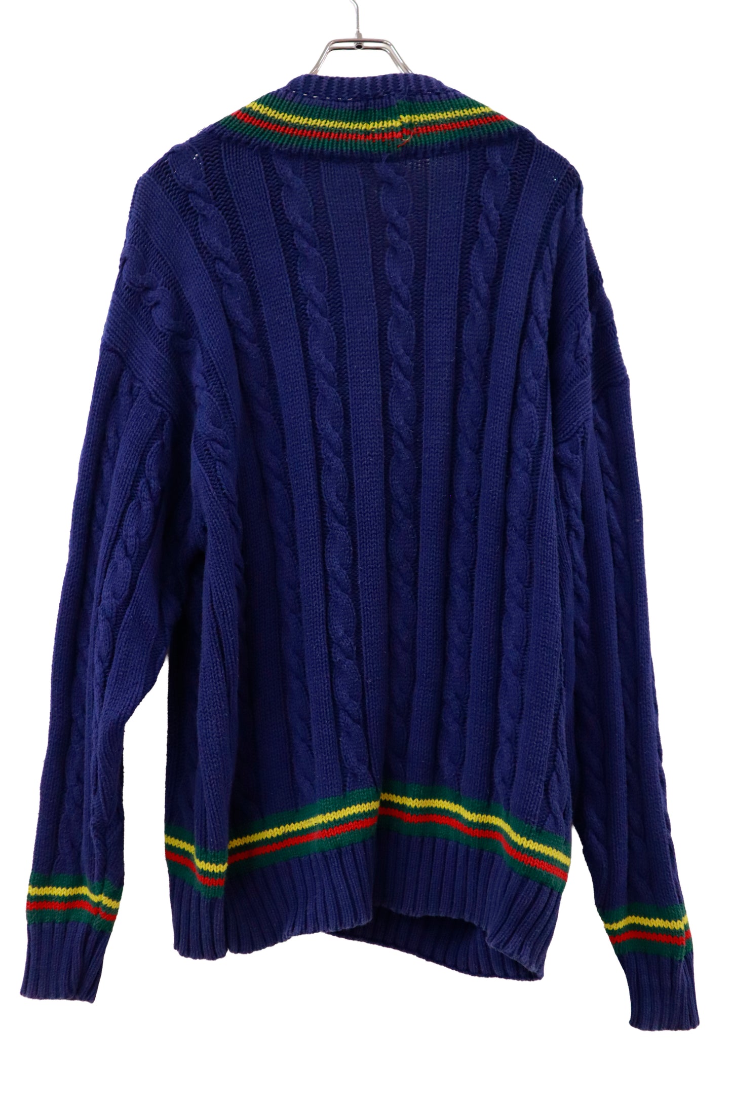 90's old GAP cotton knit sweater/NV-［2511-144］