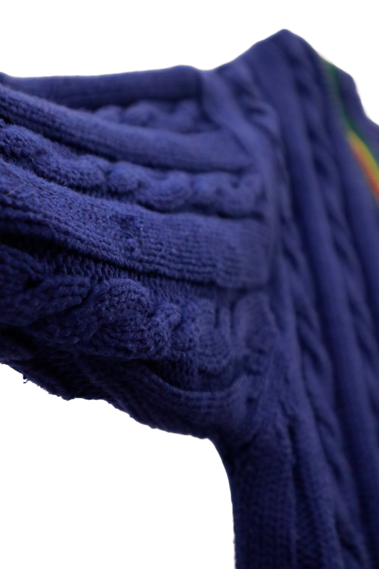 90's old GAP cotton knit sweater/NV-［2511-144］