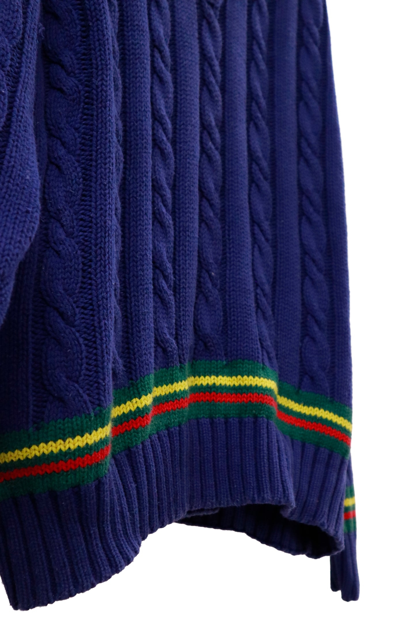 90's old GAP cotton knit sweater/NV-［2511-144］