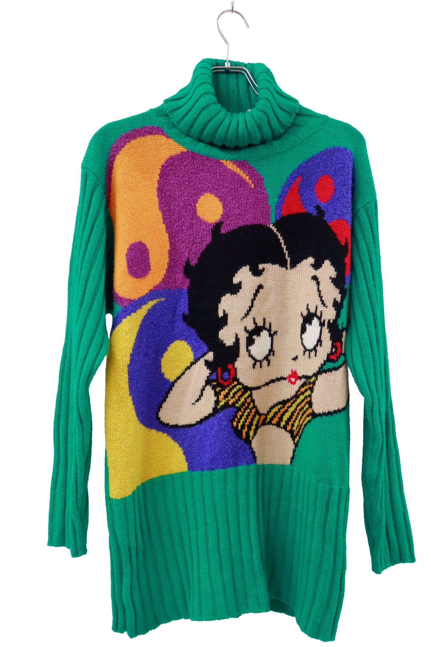 90's BETTY BOOP wool mix knit sweater/NV-［2511-149］