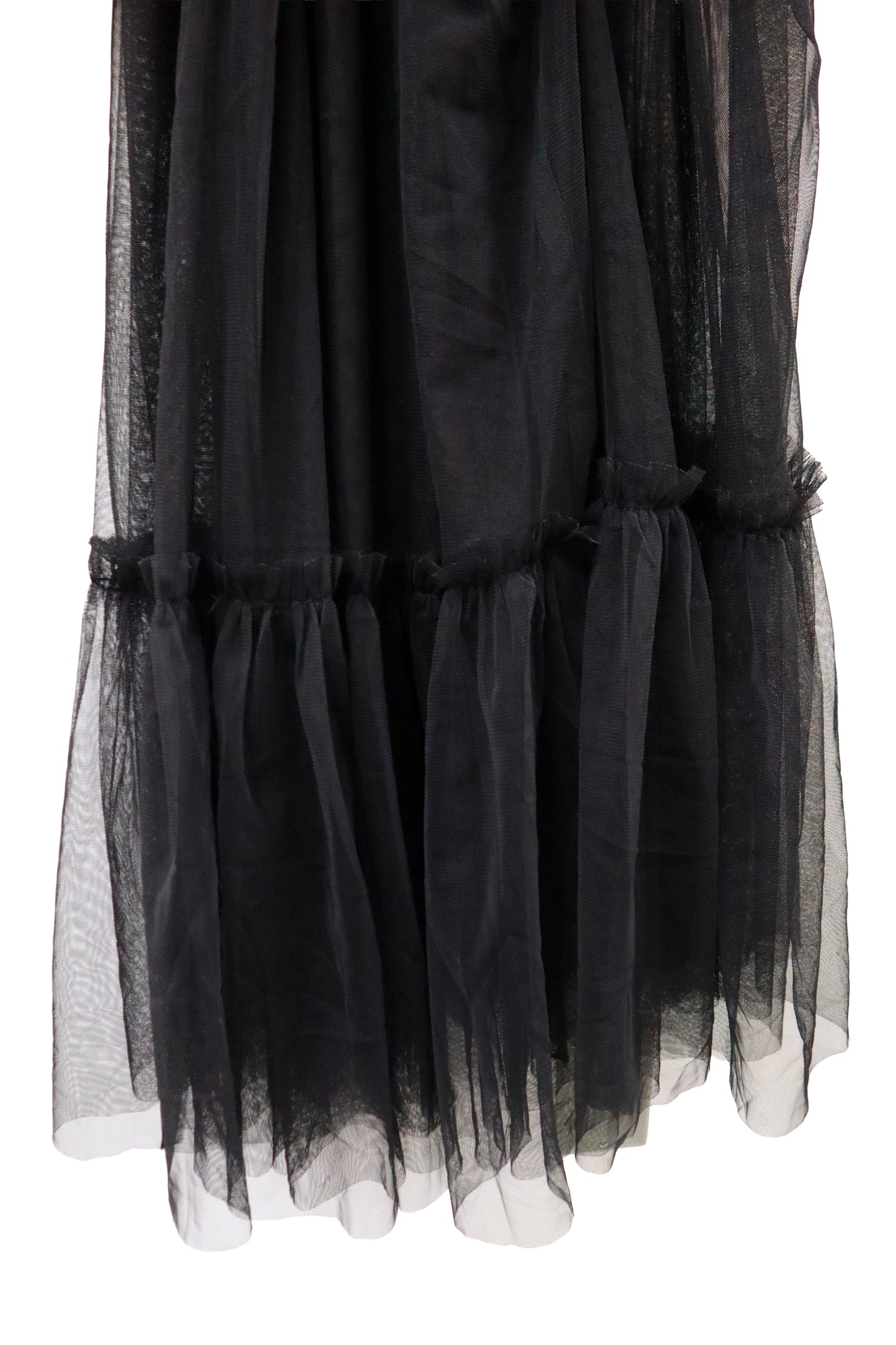 shirring sheer dress/ RM-［2513-095］