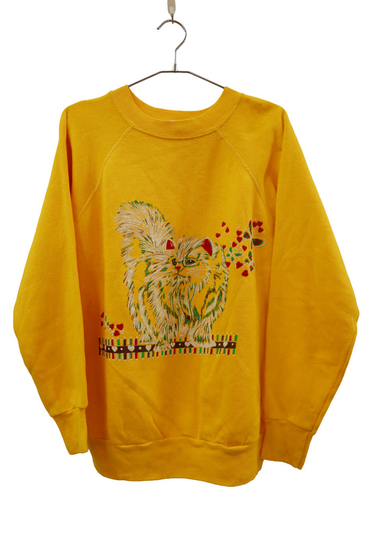 80's raglan sleeve sweatshirt / NV-［2601-001］