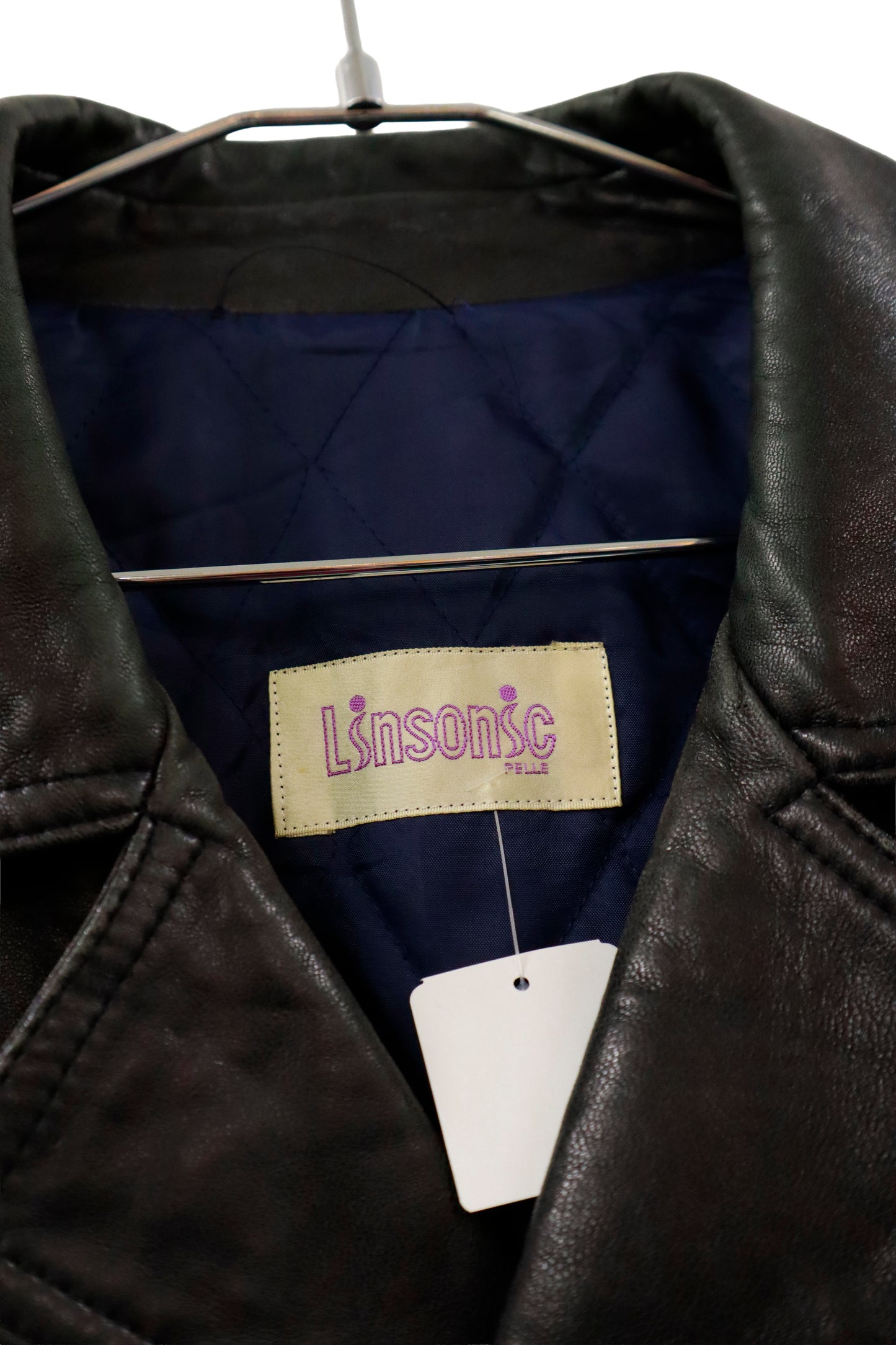 90's leather car coat / U-［2601-001］