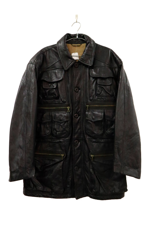 90's leather jacket / NV-［2601-009］