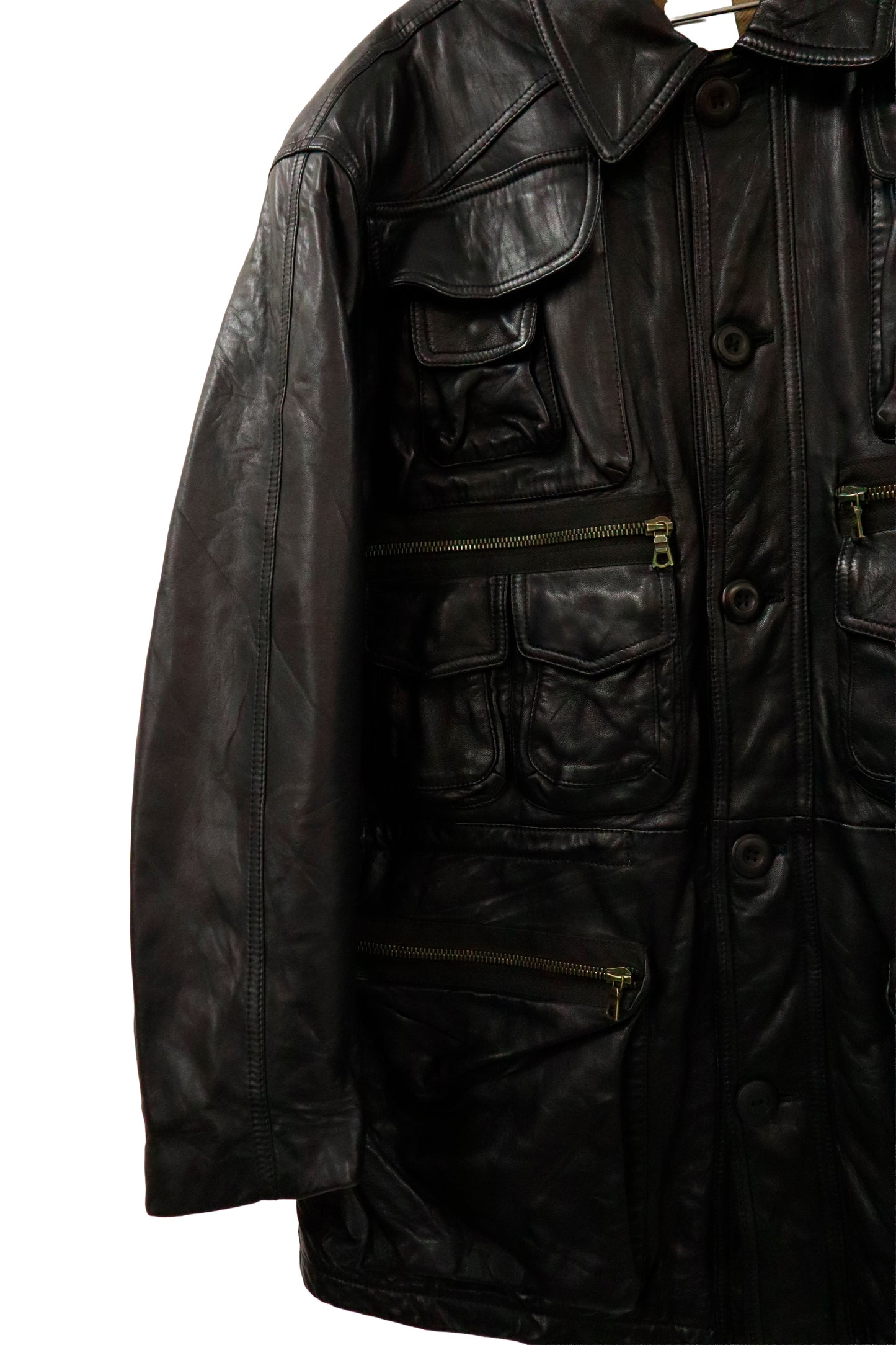 90's leather jacket / NV-［2601-009］