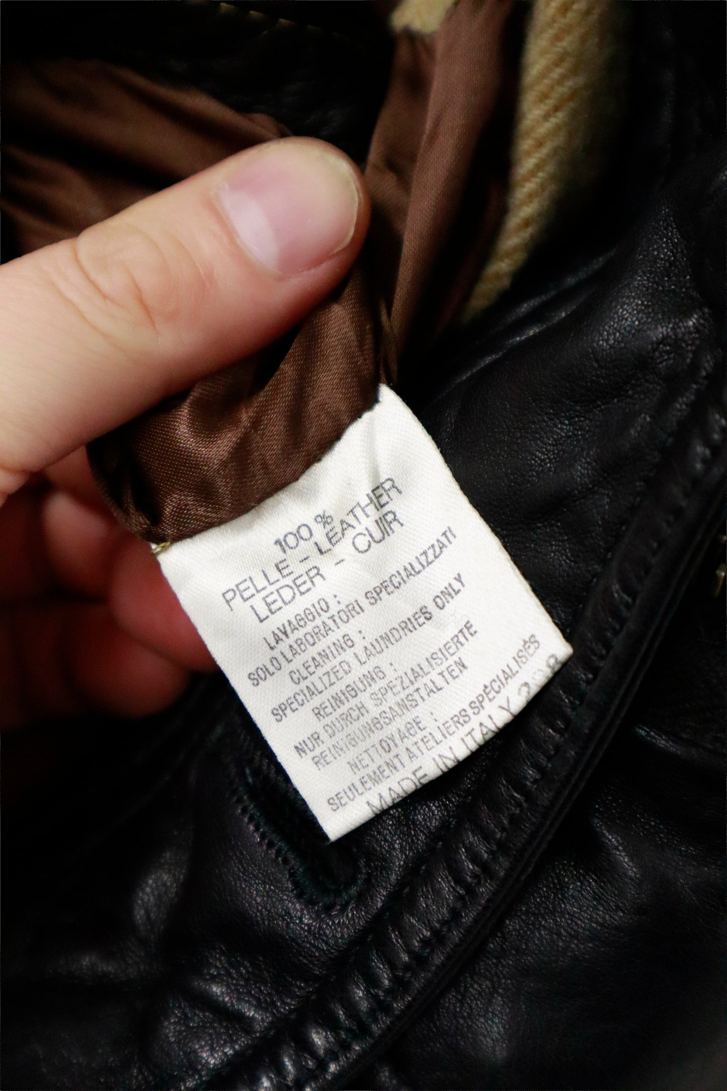 90's leather jacket / NV-［2601-009］