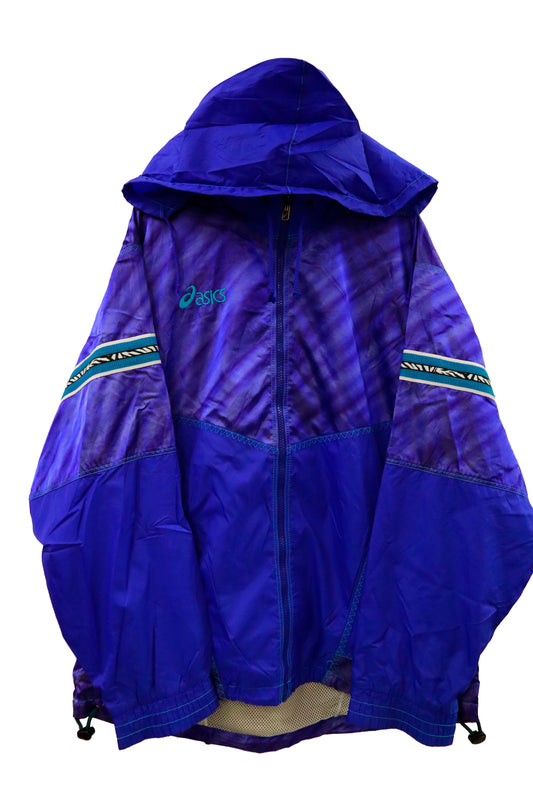 90's asics nylon jacket / NV-［2601-012］