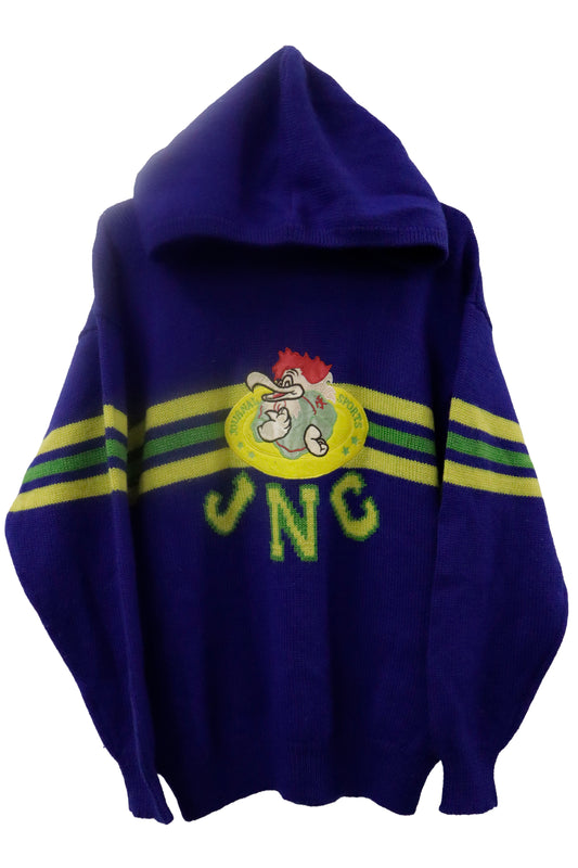 90’s knit sweater hoodie / U-［2601-003］