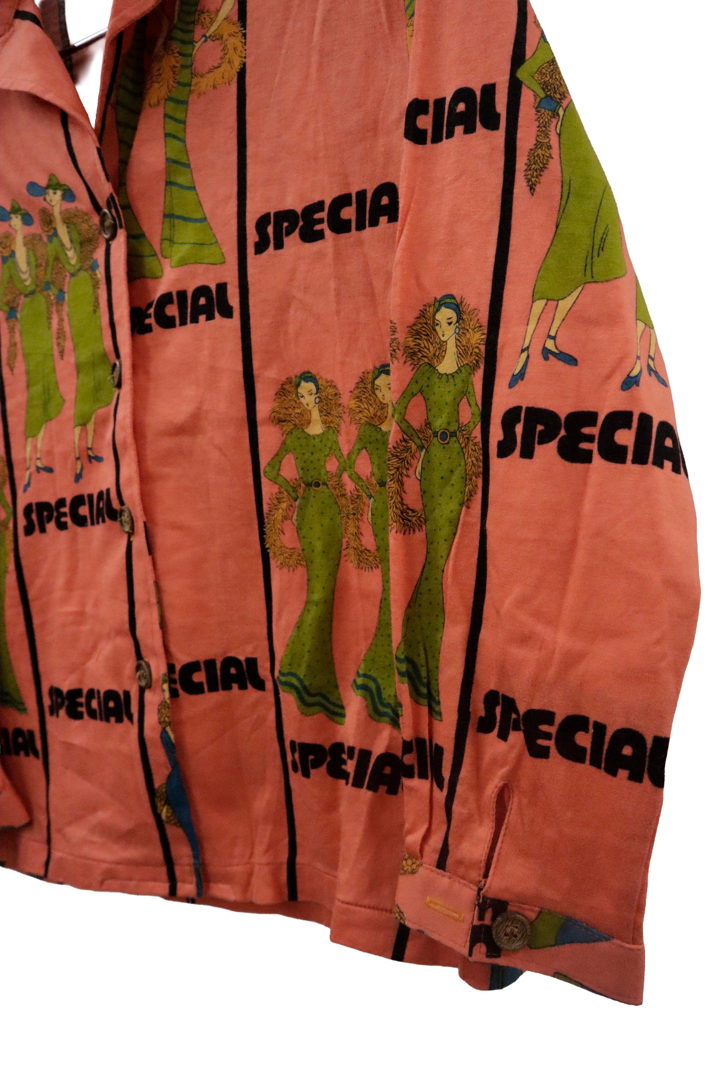 70'~80's open collar shirt / U-［2601-010］