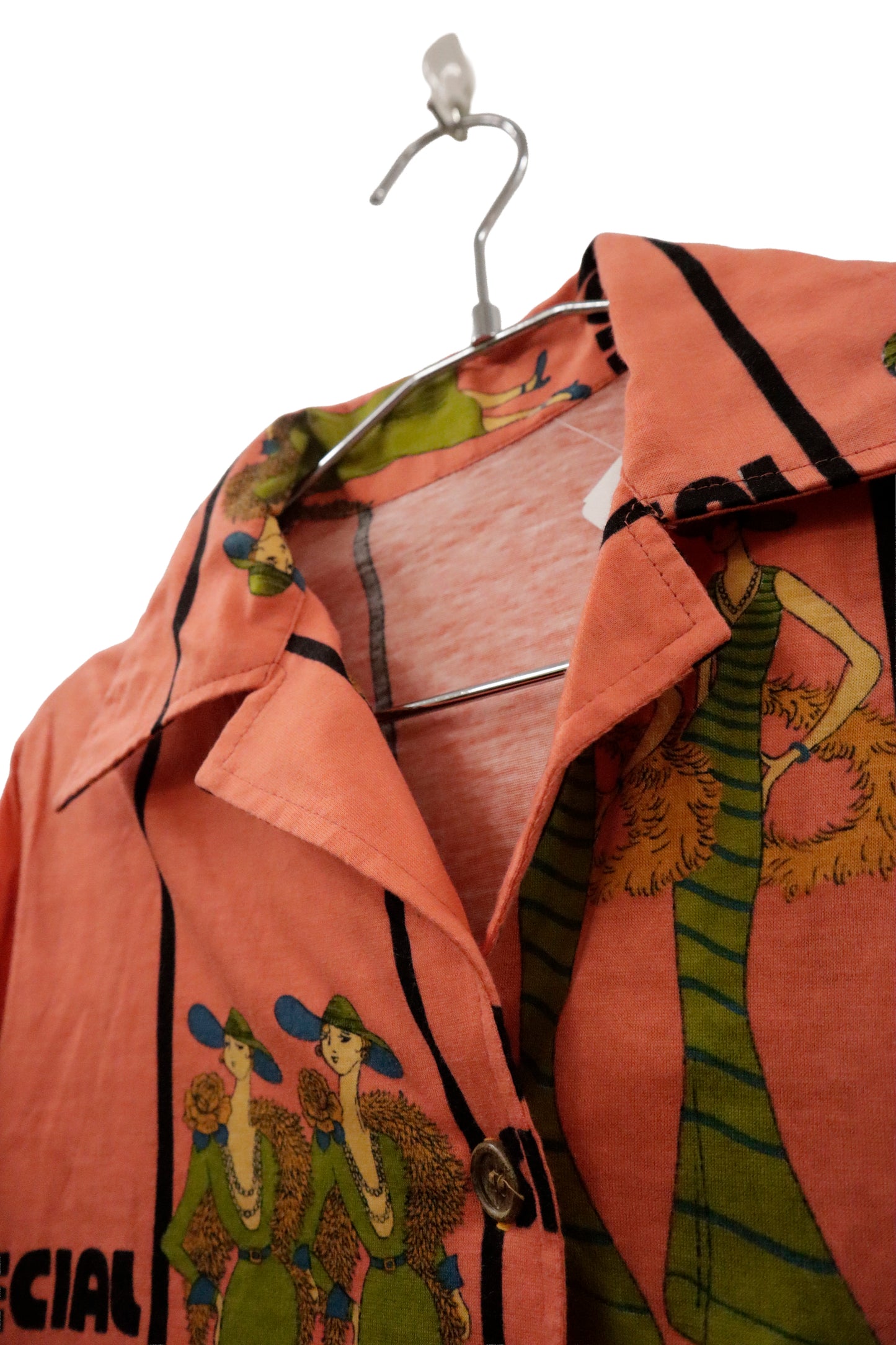 70'~80's open collar shirt / U-［2601-010］