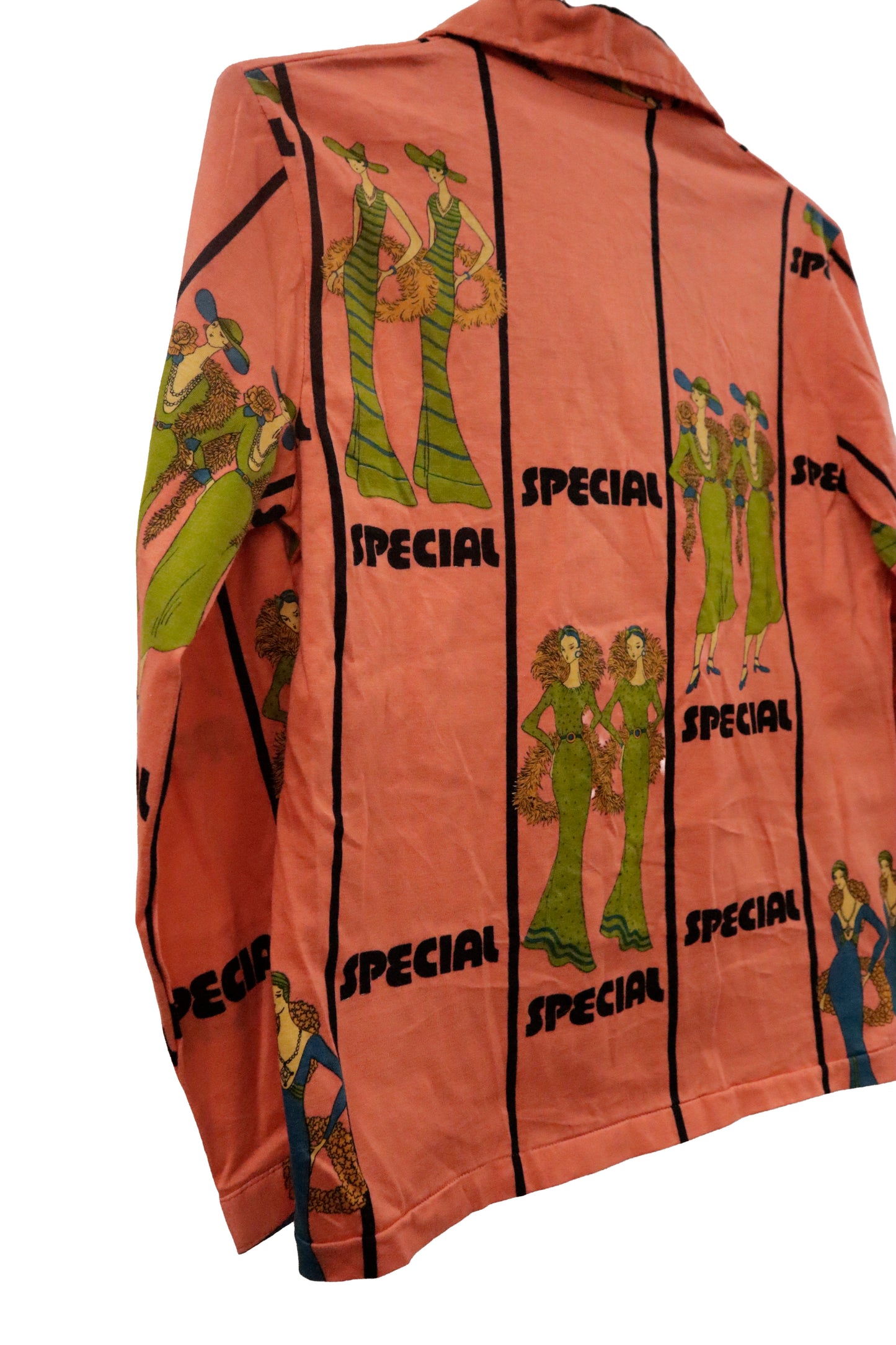 70'~80's open collar shirt / U-［2601-010］