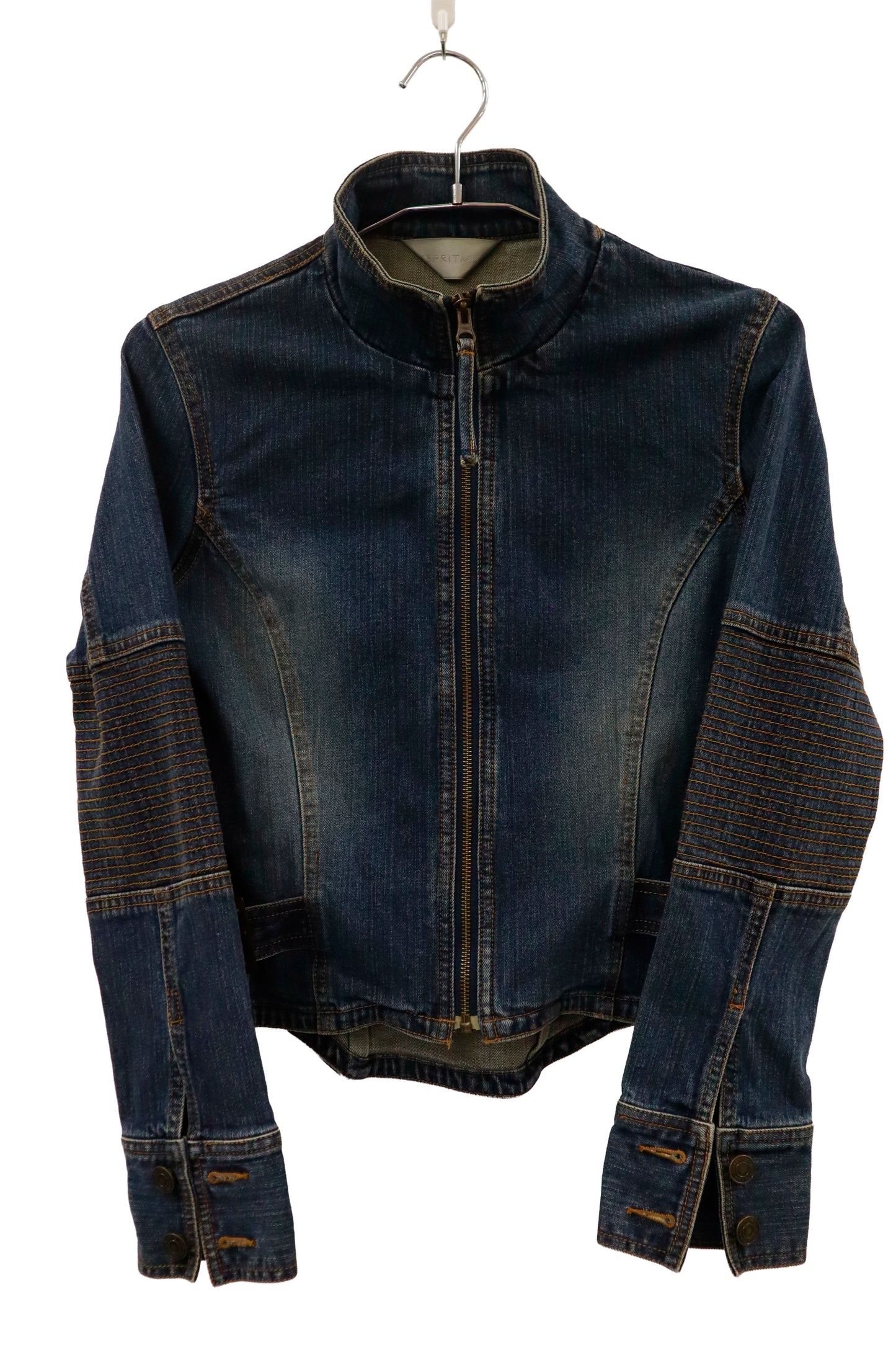 stand collar denim jacket / U-［2601-023］