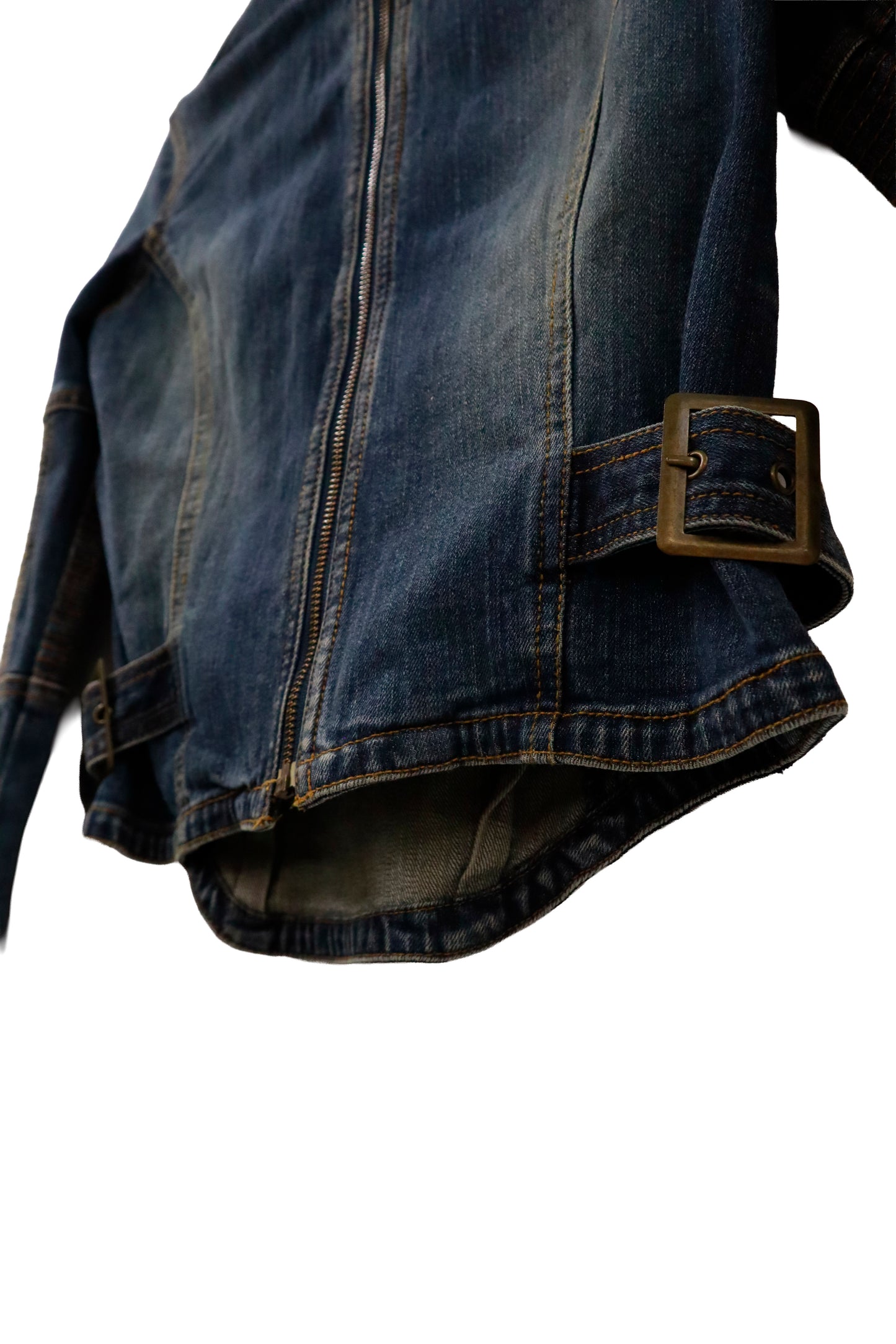 stand collar denim jacket / U-［2601-023］