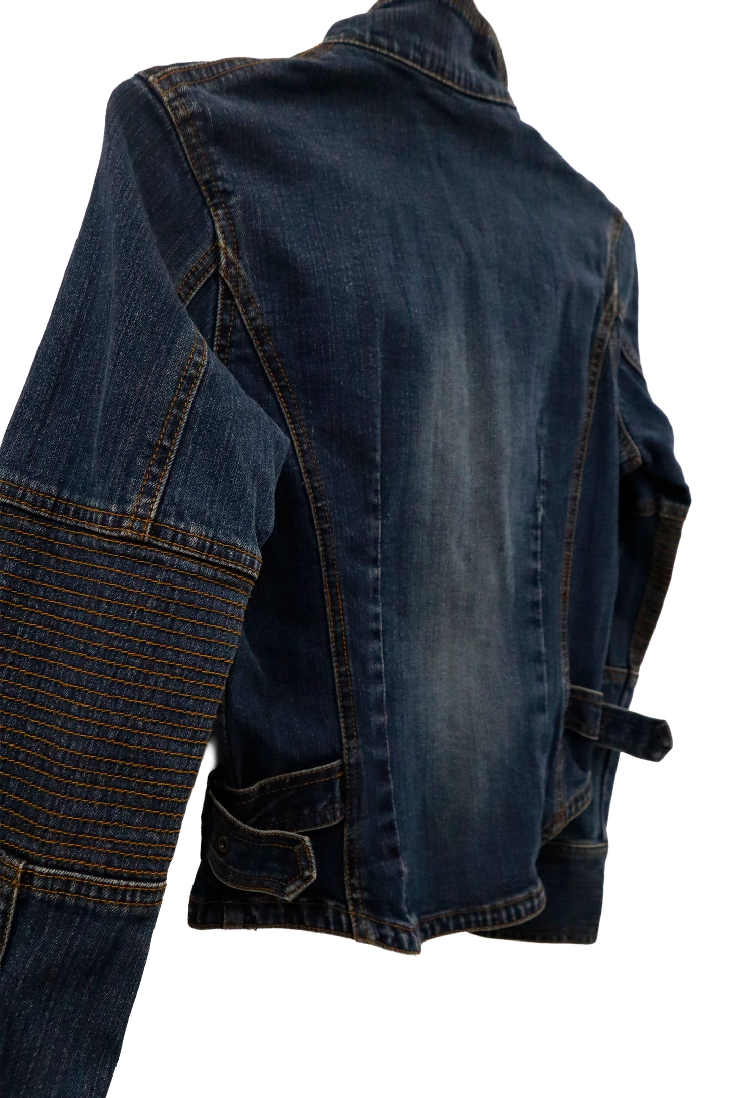stand collar denim jacket / U-［2601-023］