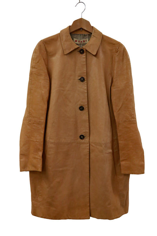 MARNI leather coat /NV-［2601-038］