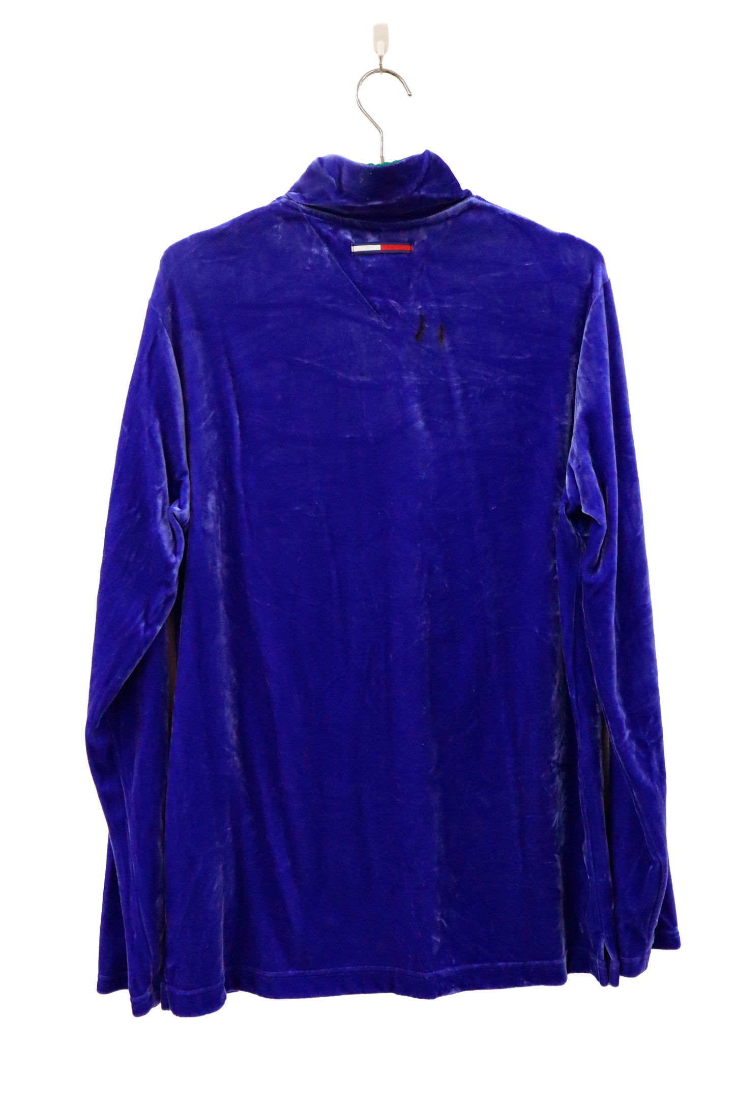 90's TOMMY HILFIGER velor tops /NV-［2601-041］