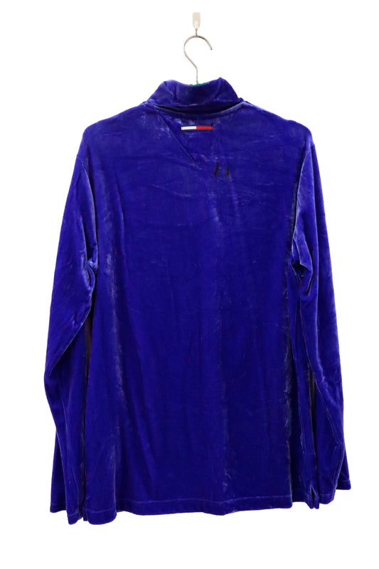 90's TOMMY HILFIGER velor tops /NV-［2601-041］