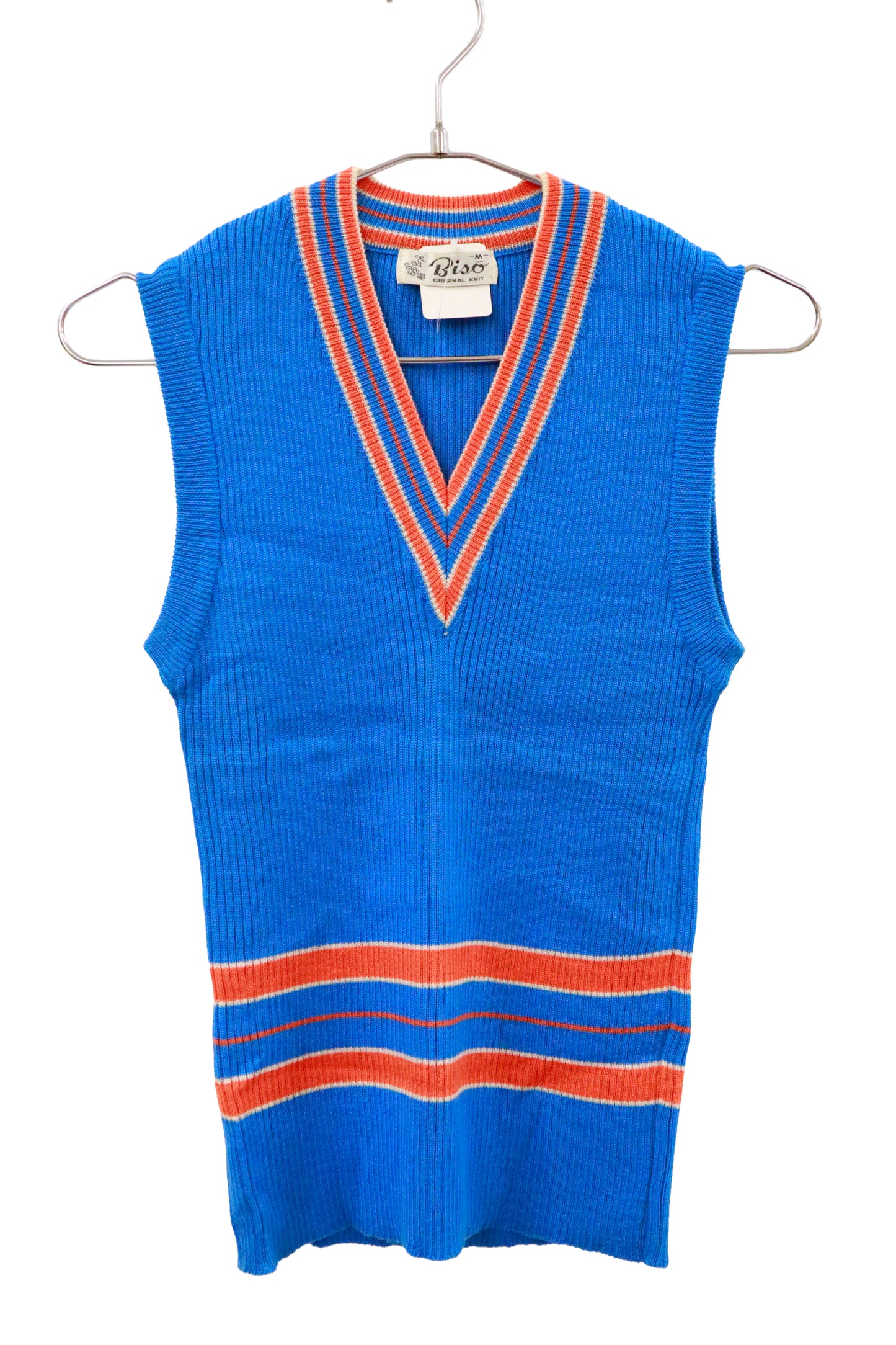 90's rib knit vest /U-［2601-033］