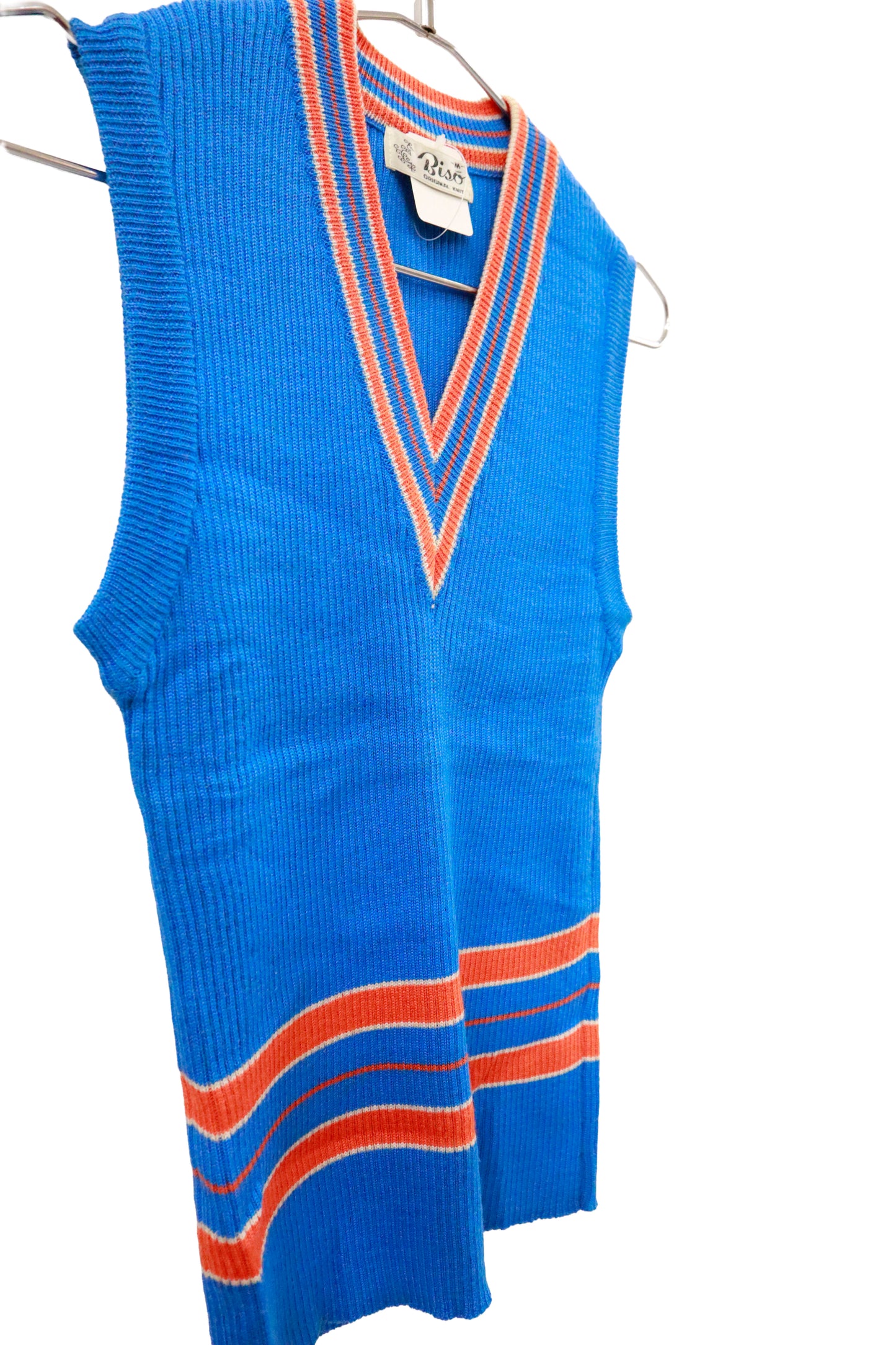90's rib knit vest /U-［2601-033］