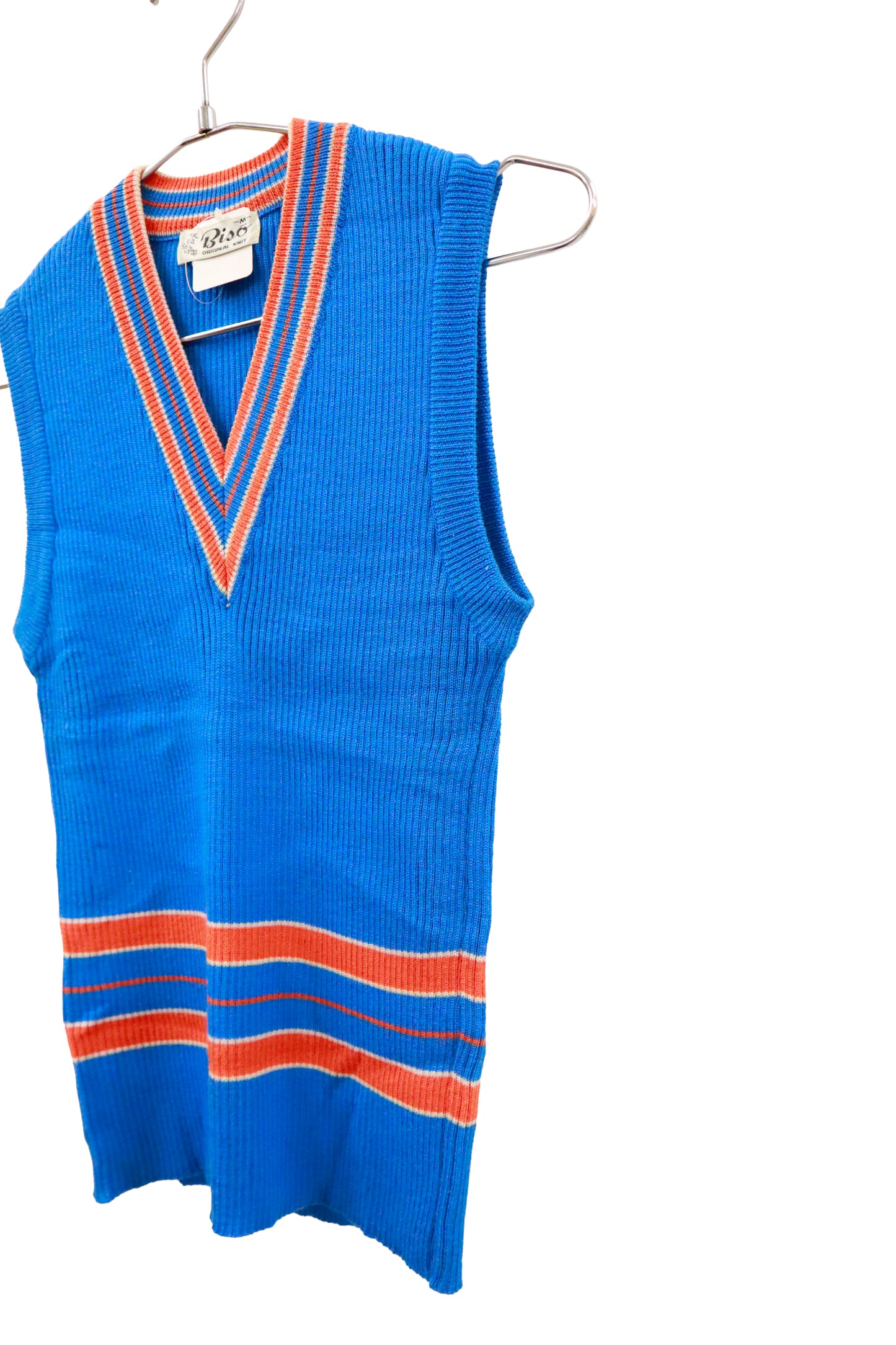90's rib knit vest /U-［2601-033］