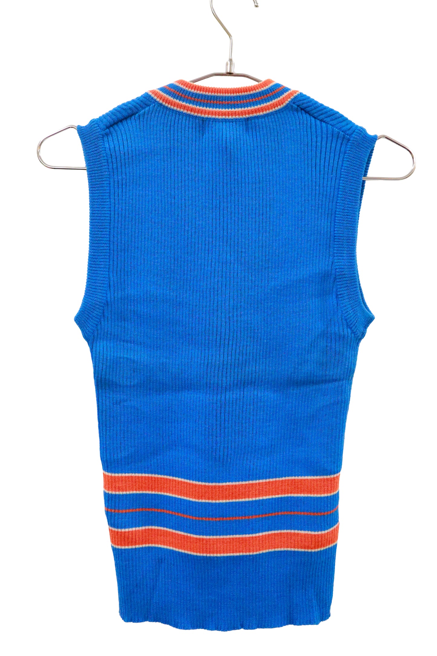 90's rib knit vest /U-［2601-033］