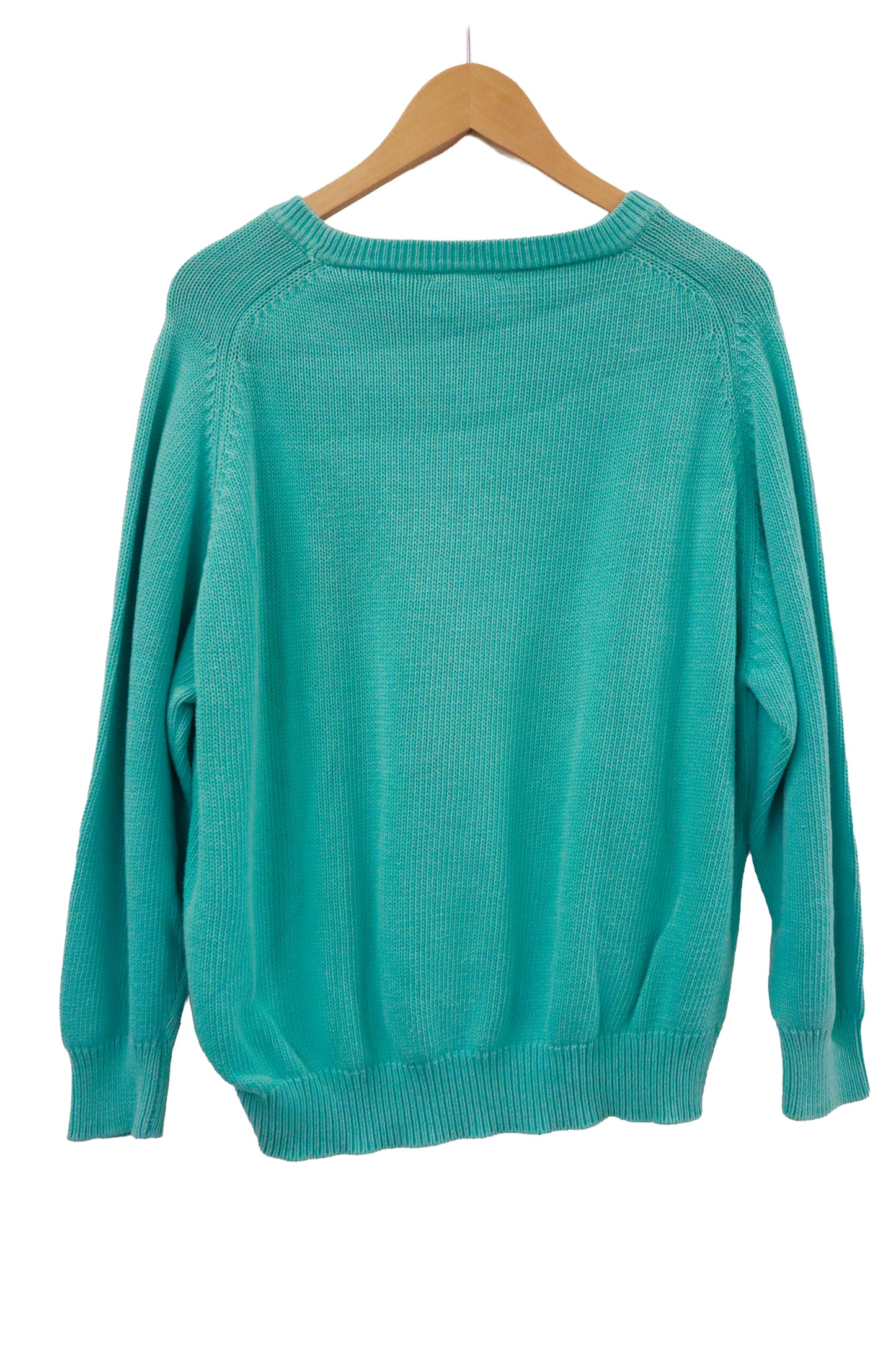 90's benetton cotton knit sweater /  NV-［2601-051］