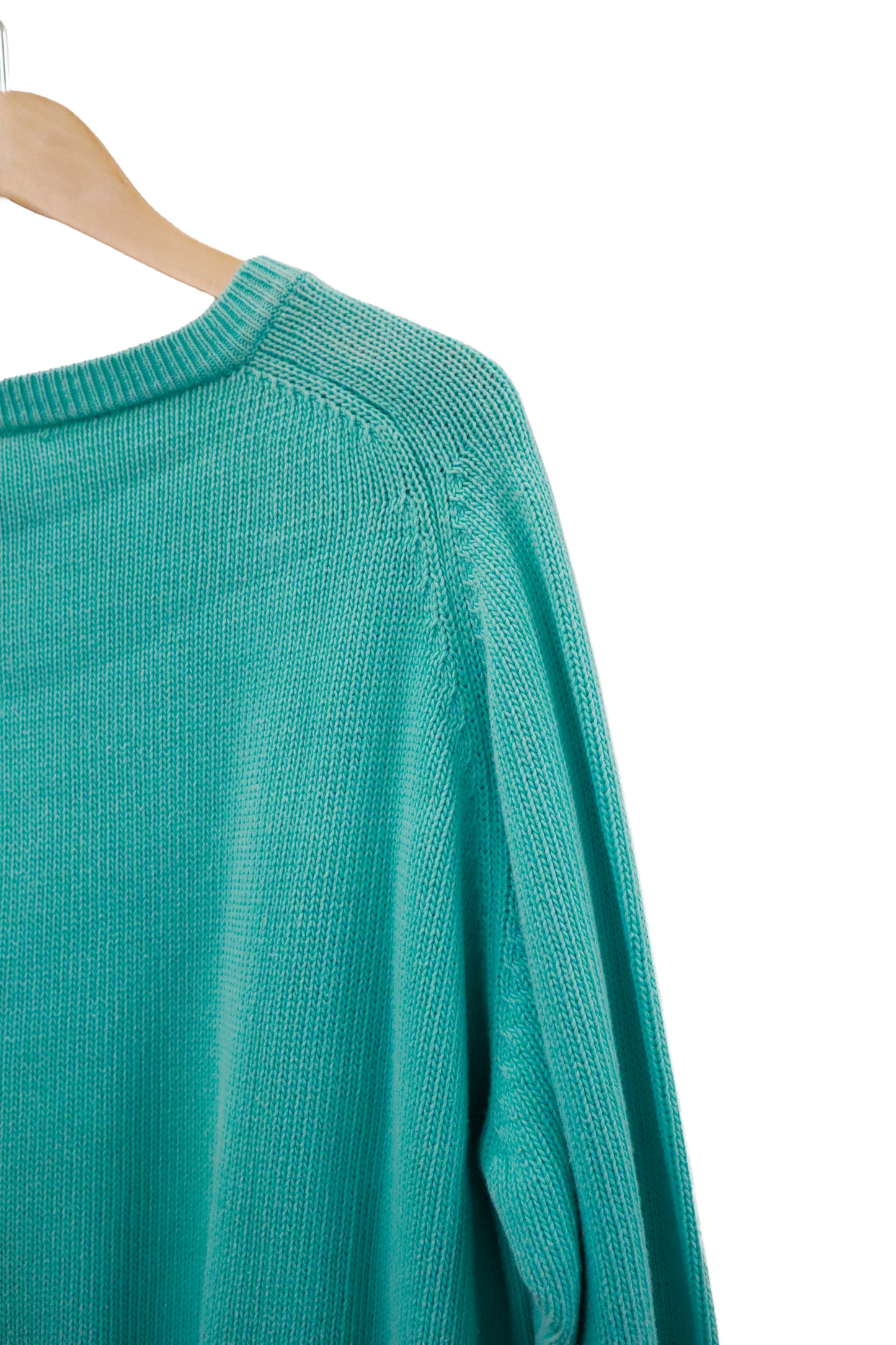 90's benetton cotton knit sweater /  NV-［2601-051］