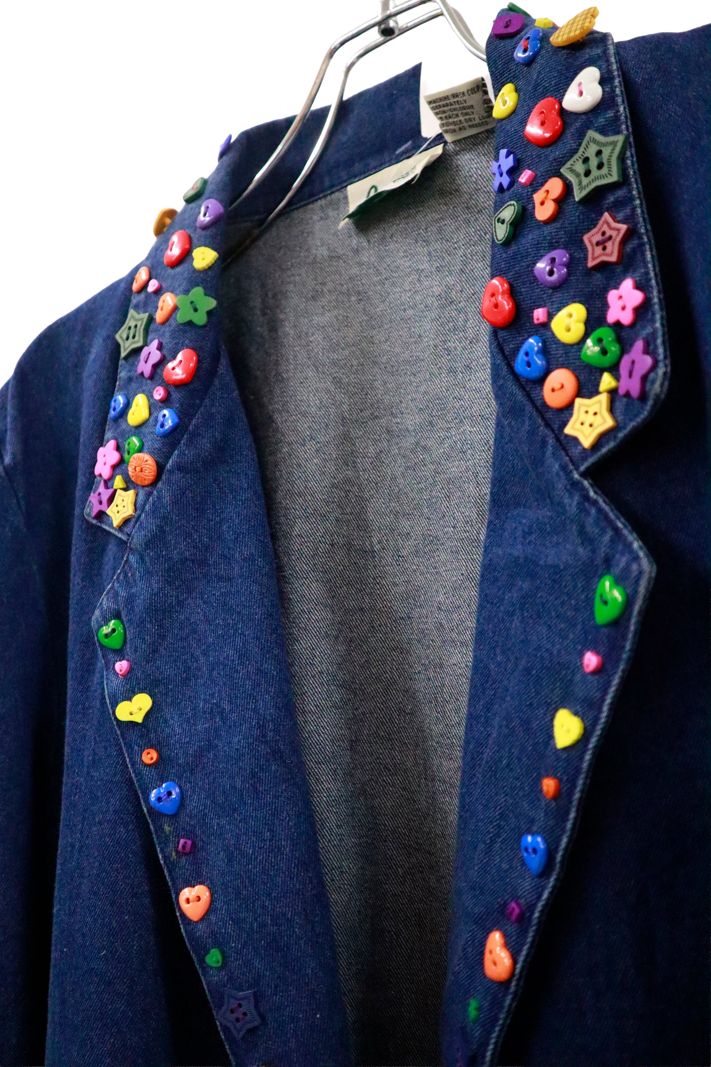 90's denim tailored jacket / NV-［2601-053］