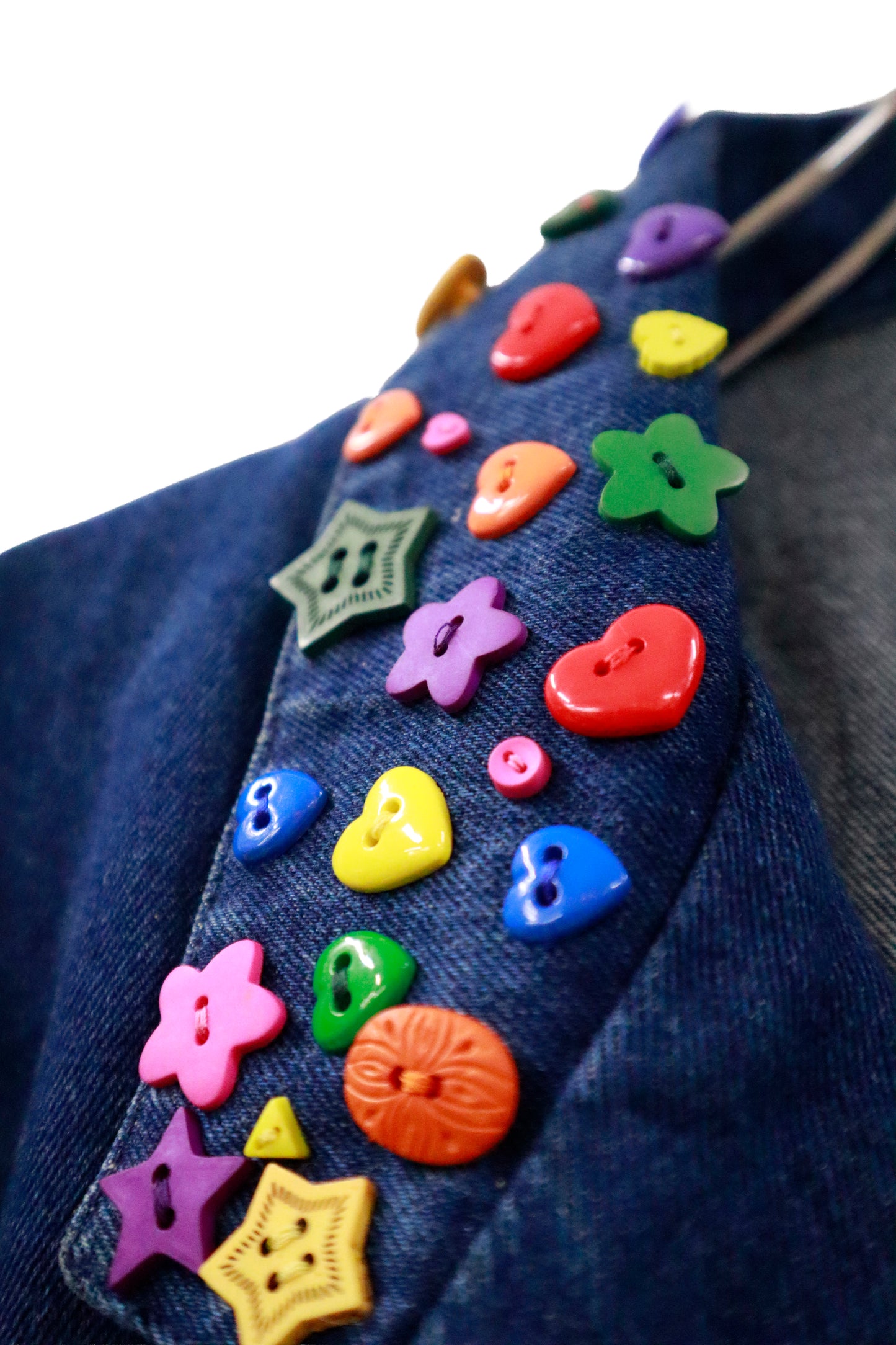90's denim tailored jacket / NV-［2601-053］