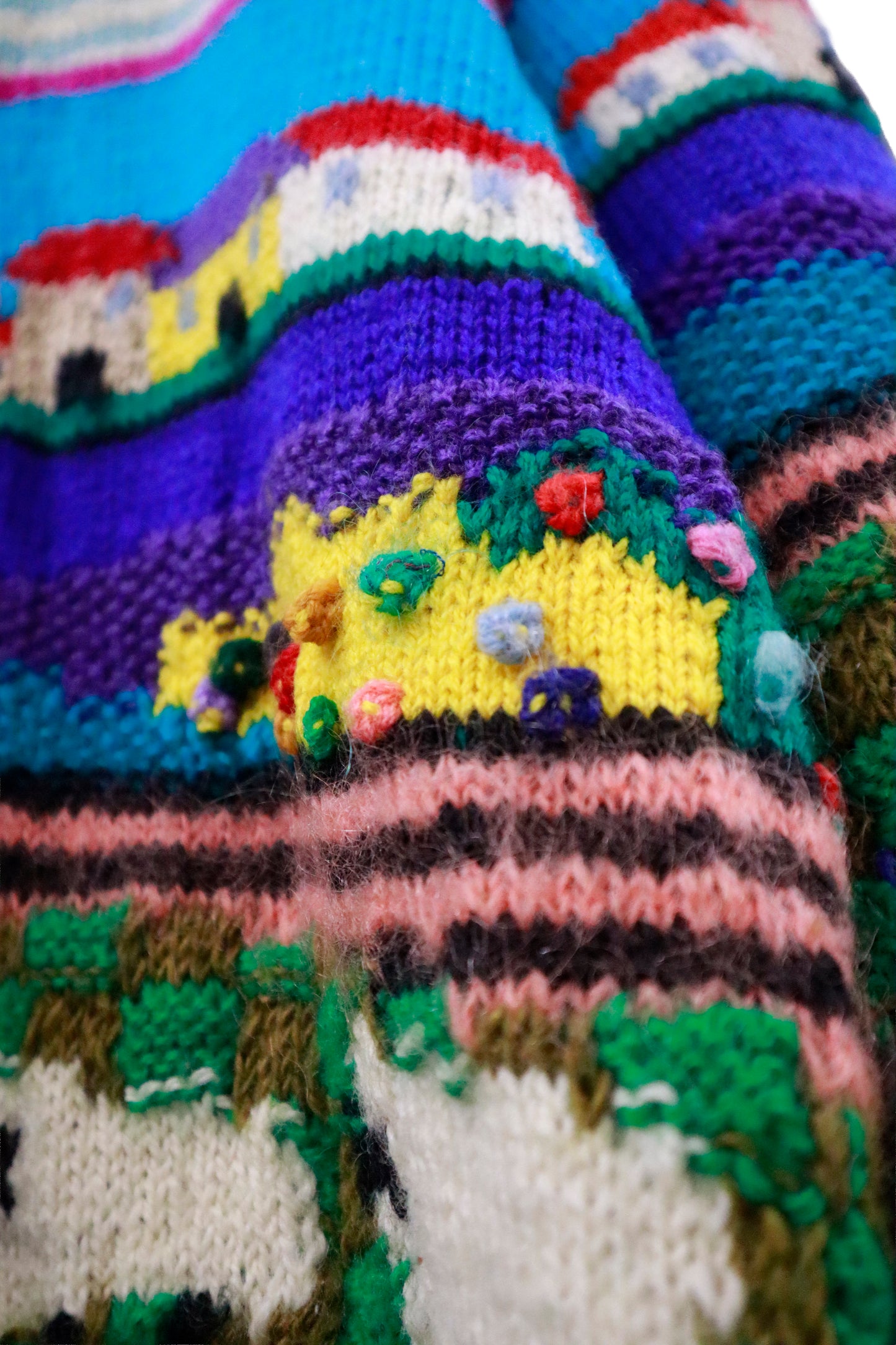 80's knit sweater / NV-［2601-054］