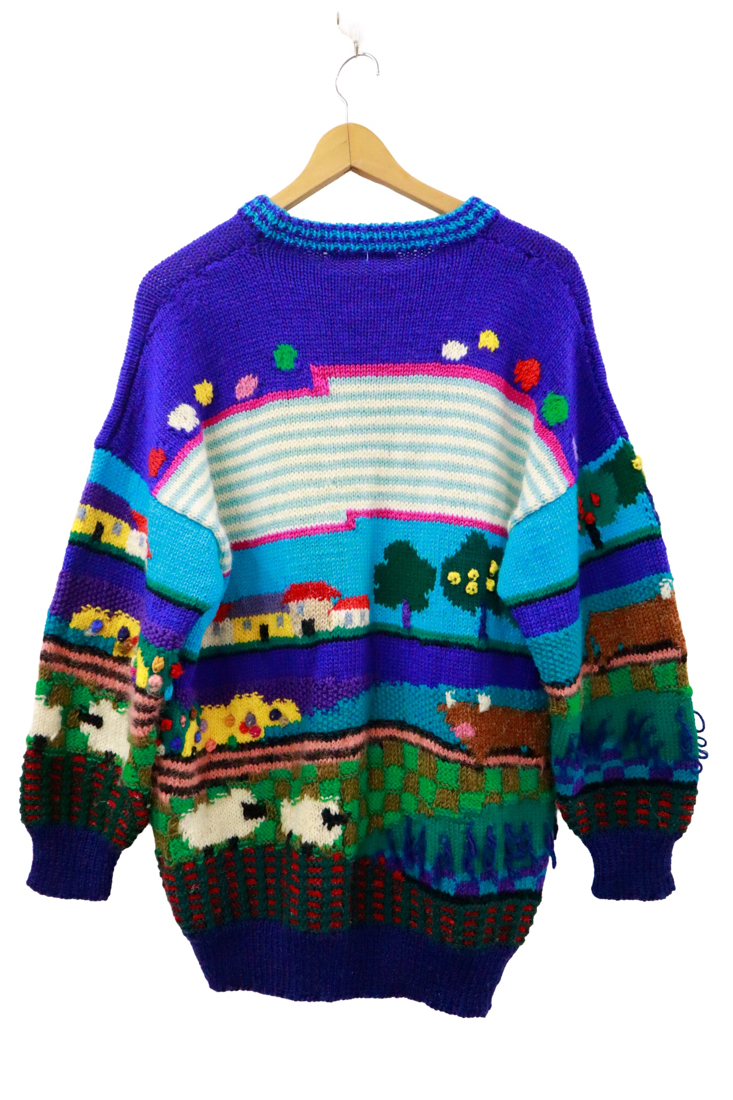 80's knit sweater / NV-［2601-054］