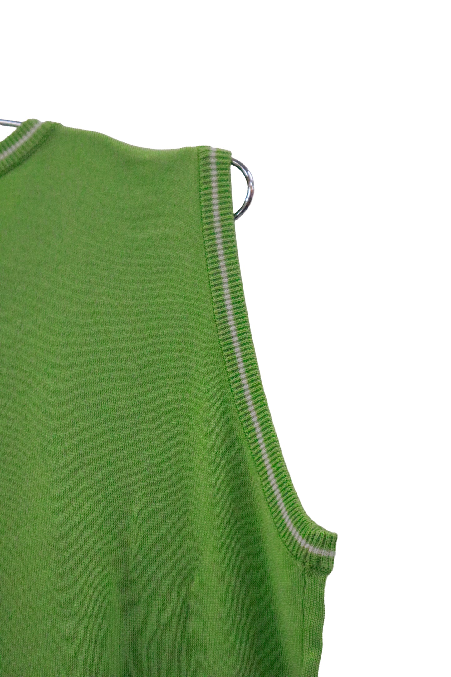 knit vest tops / U-［2601B-002］