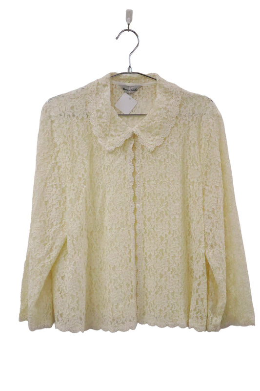 80's lace cardigan /U-［2601B-007］