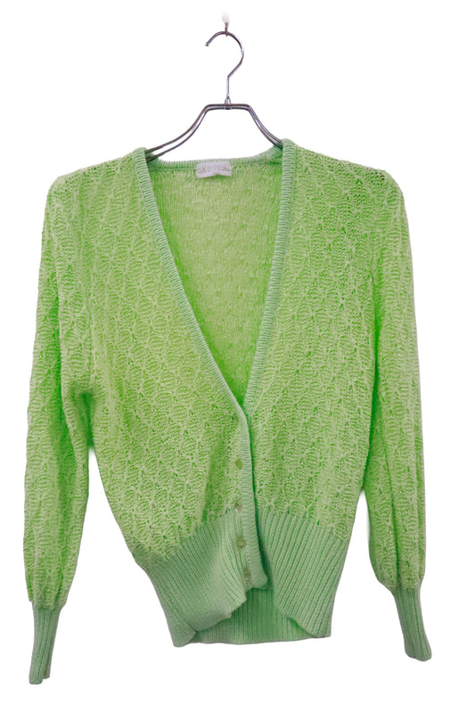 80's knit cardigan /U-［2601B-010］