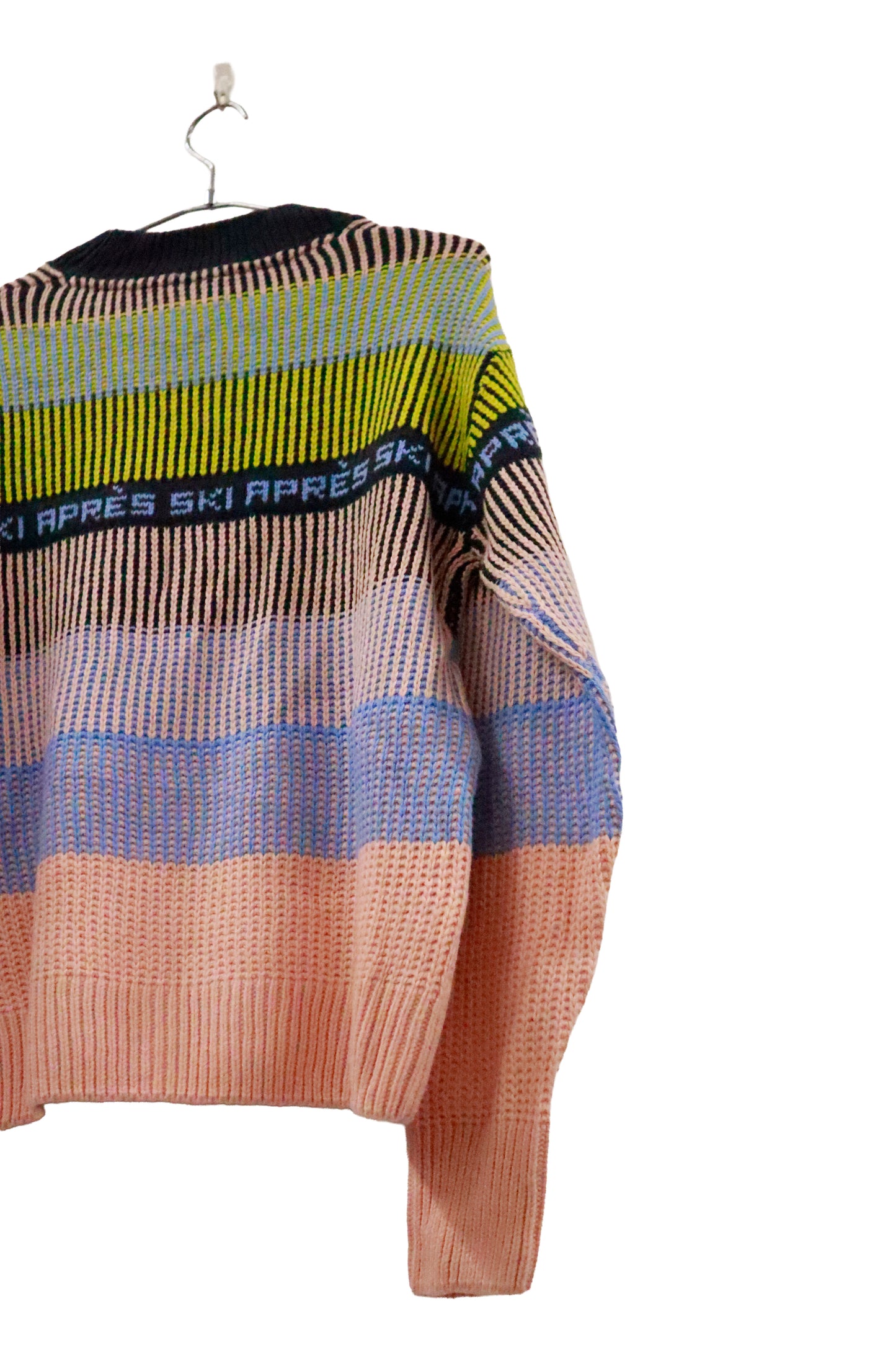 00's border knit sweater /U-［2601B-011］