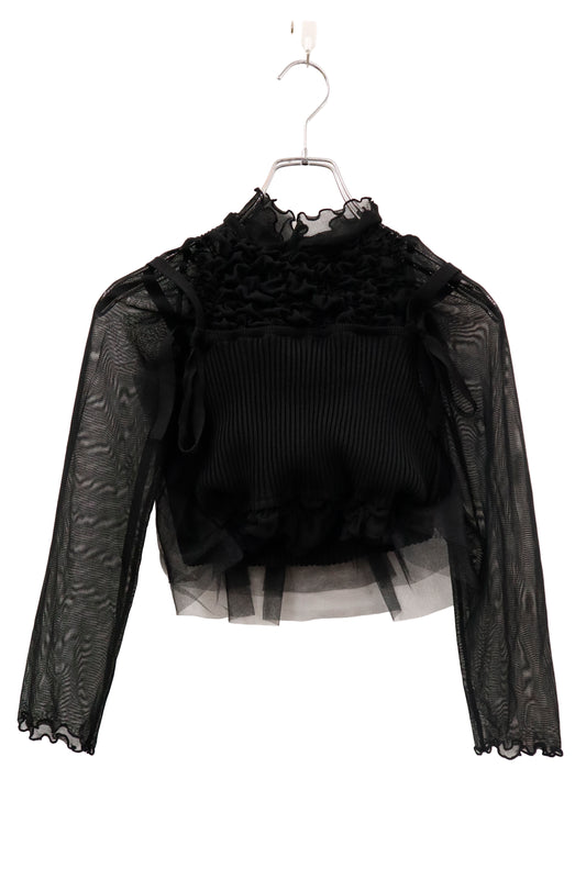 KUSHA KUSHA PLAN-knit docking shirt/RM-［2601-007］