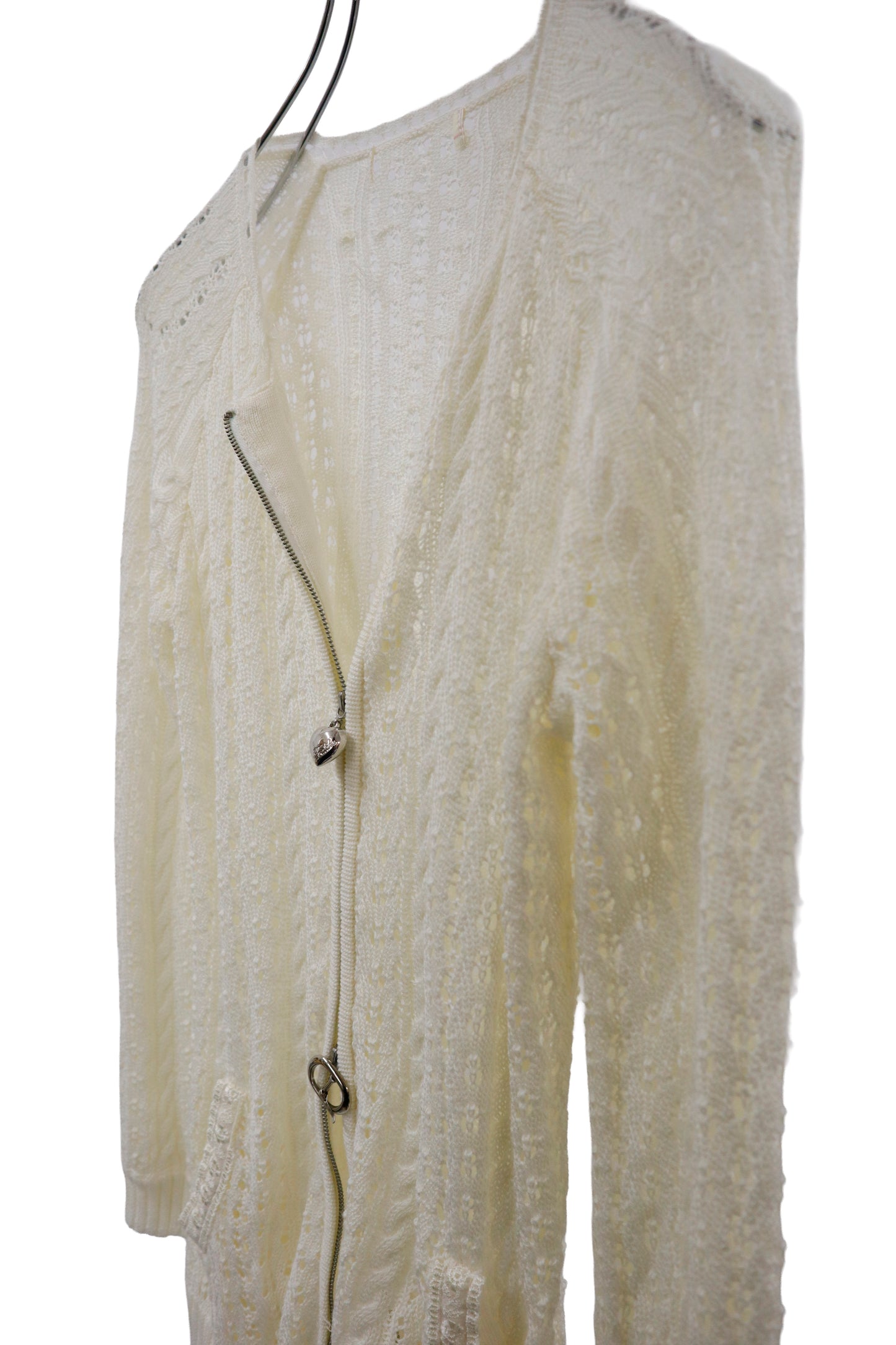 charm double zip cardigan /U-［2601-046］