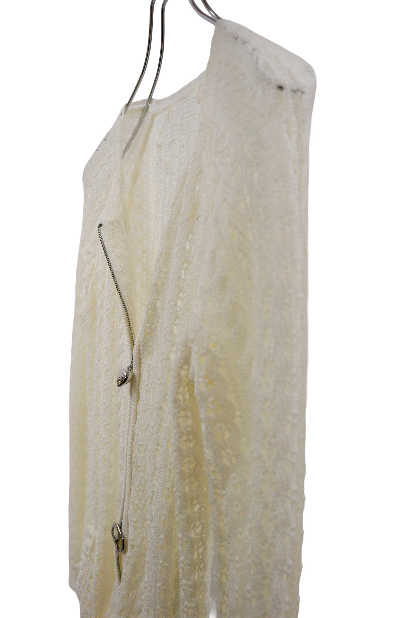 charm double zip cardigan /U-［2601-046］