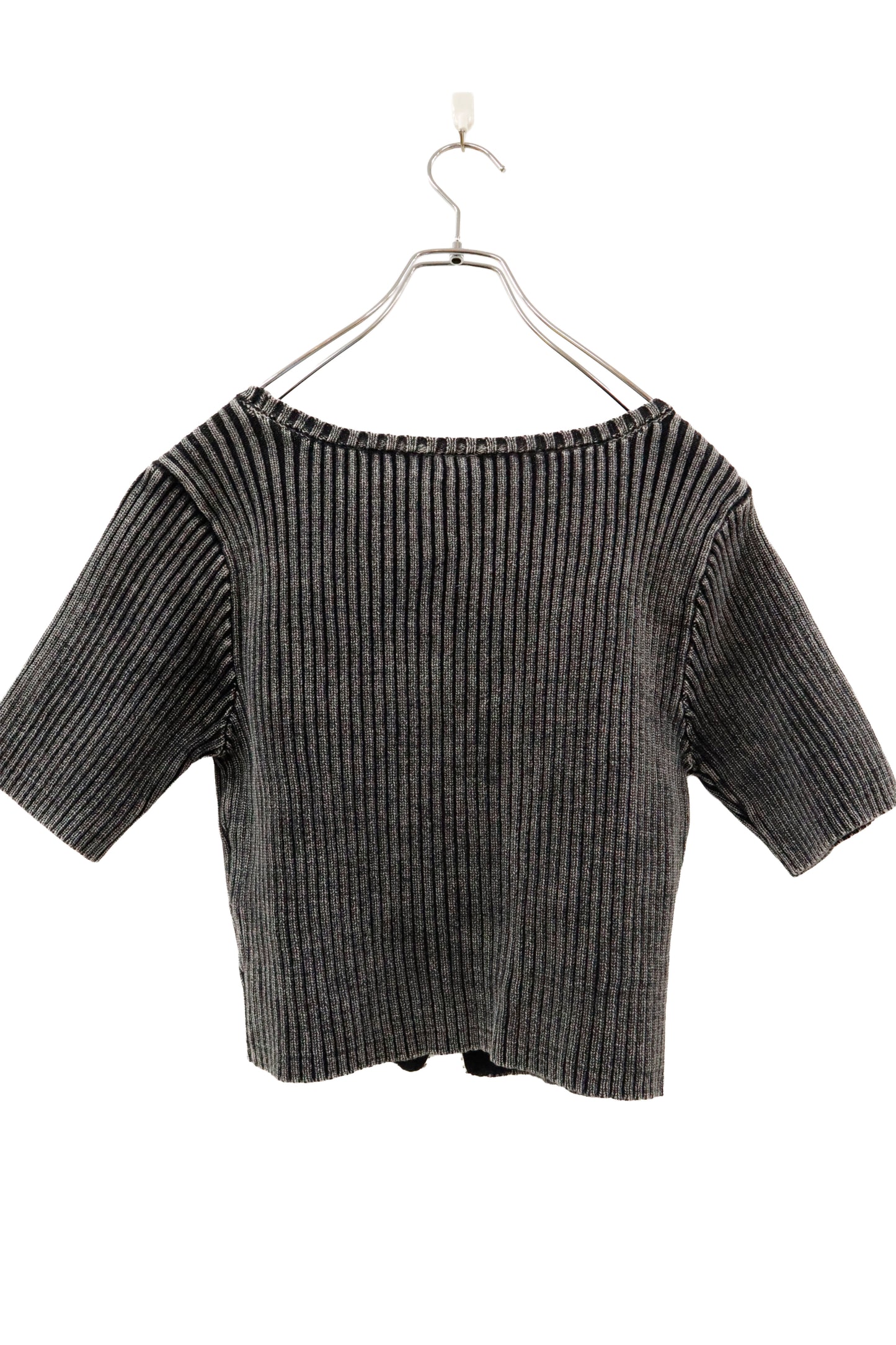 rib knit half sleeve /U-［2601-047］