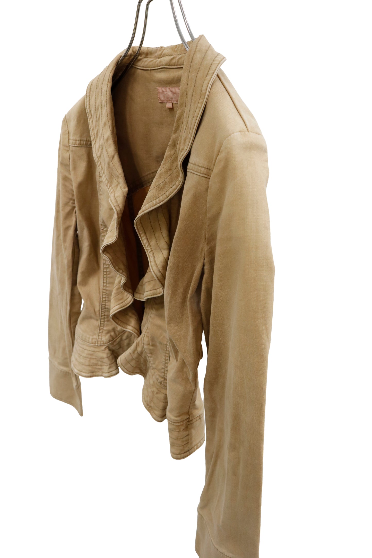 Vintage Washed Ruffle Twill Jacket /U-［2601-056］