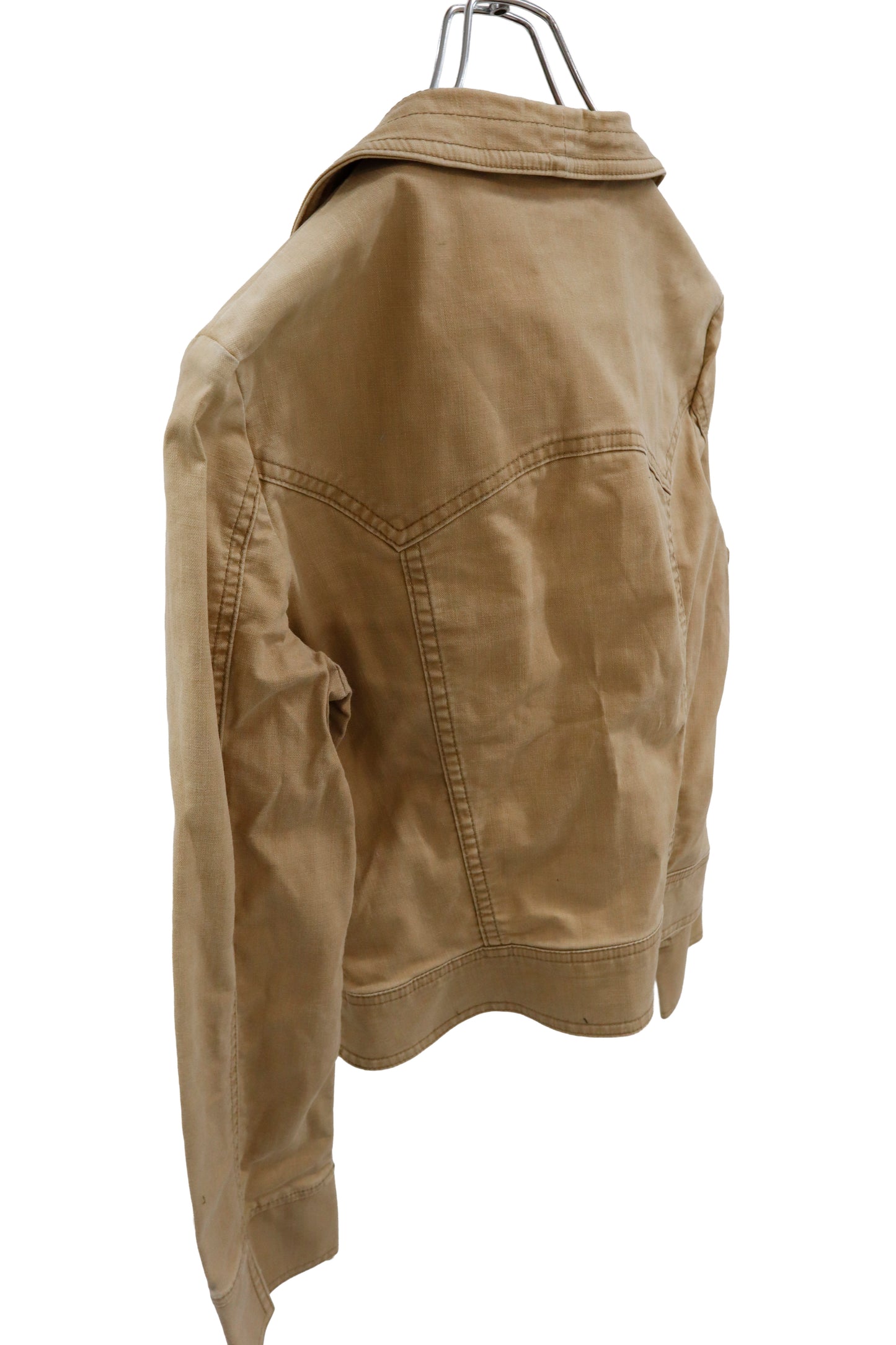 Vintage Washed Ruffle Twill Jacket /U-［2601-056］