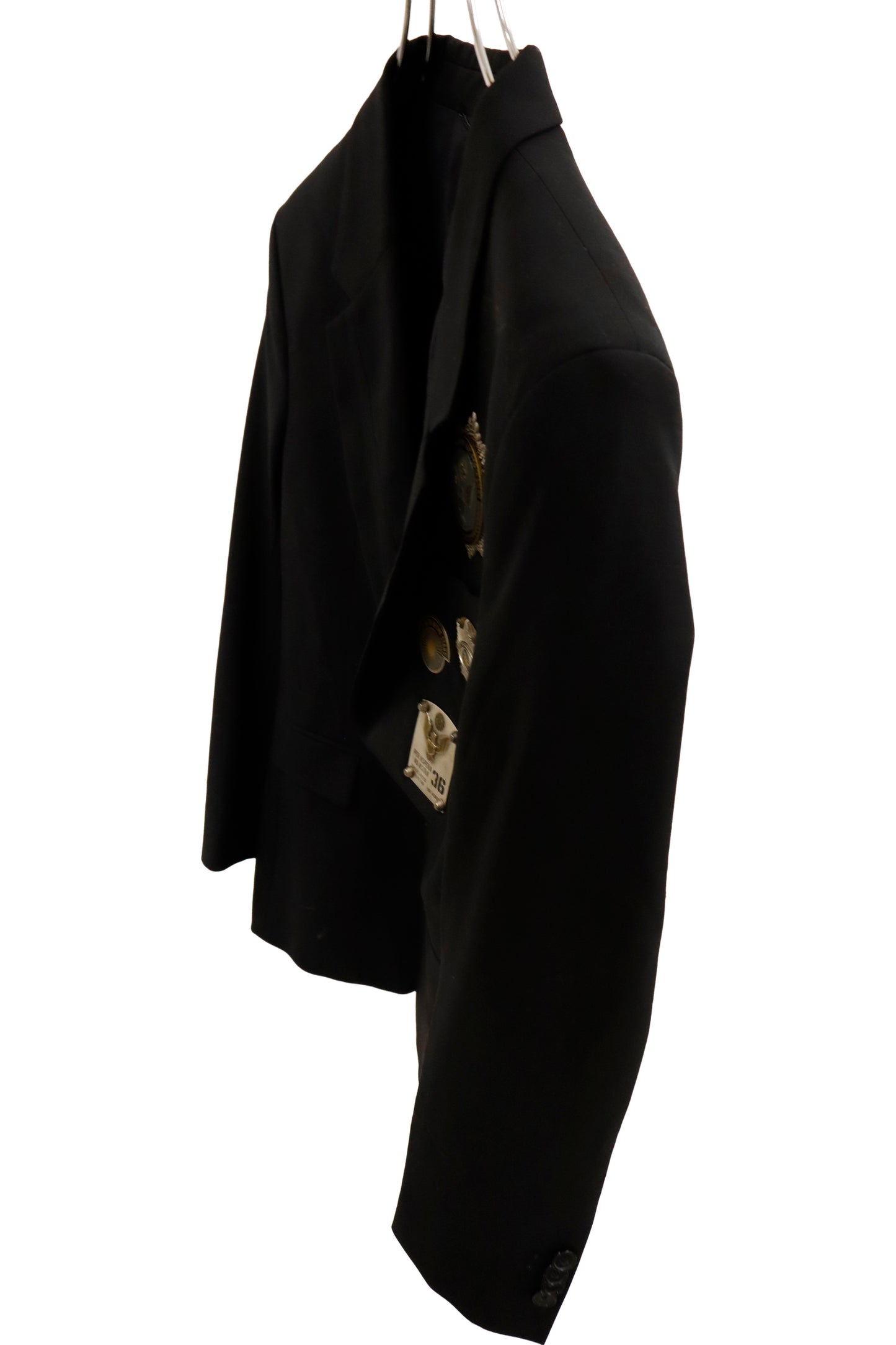 Badge-Embellished Tailored Blazer /U-［2601-057］