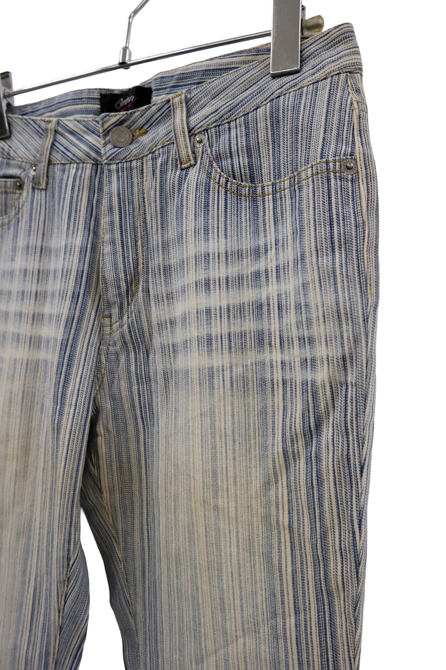 stripe denim pants/U-［2601-064］