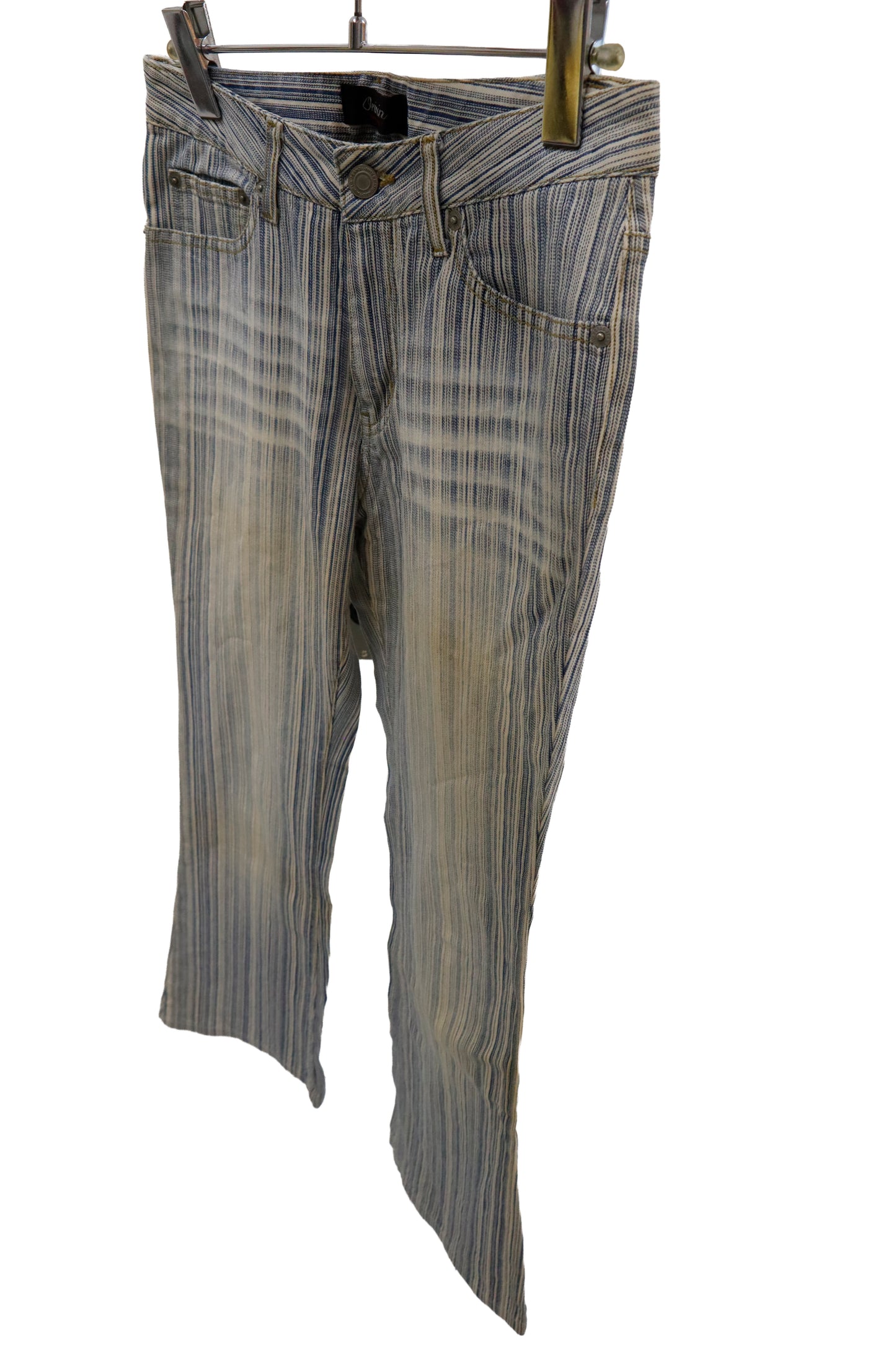 stripe denim pants/U-［2601-064］