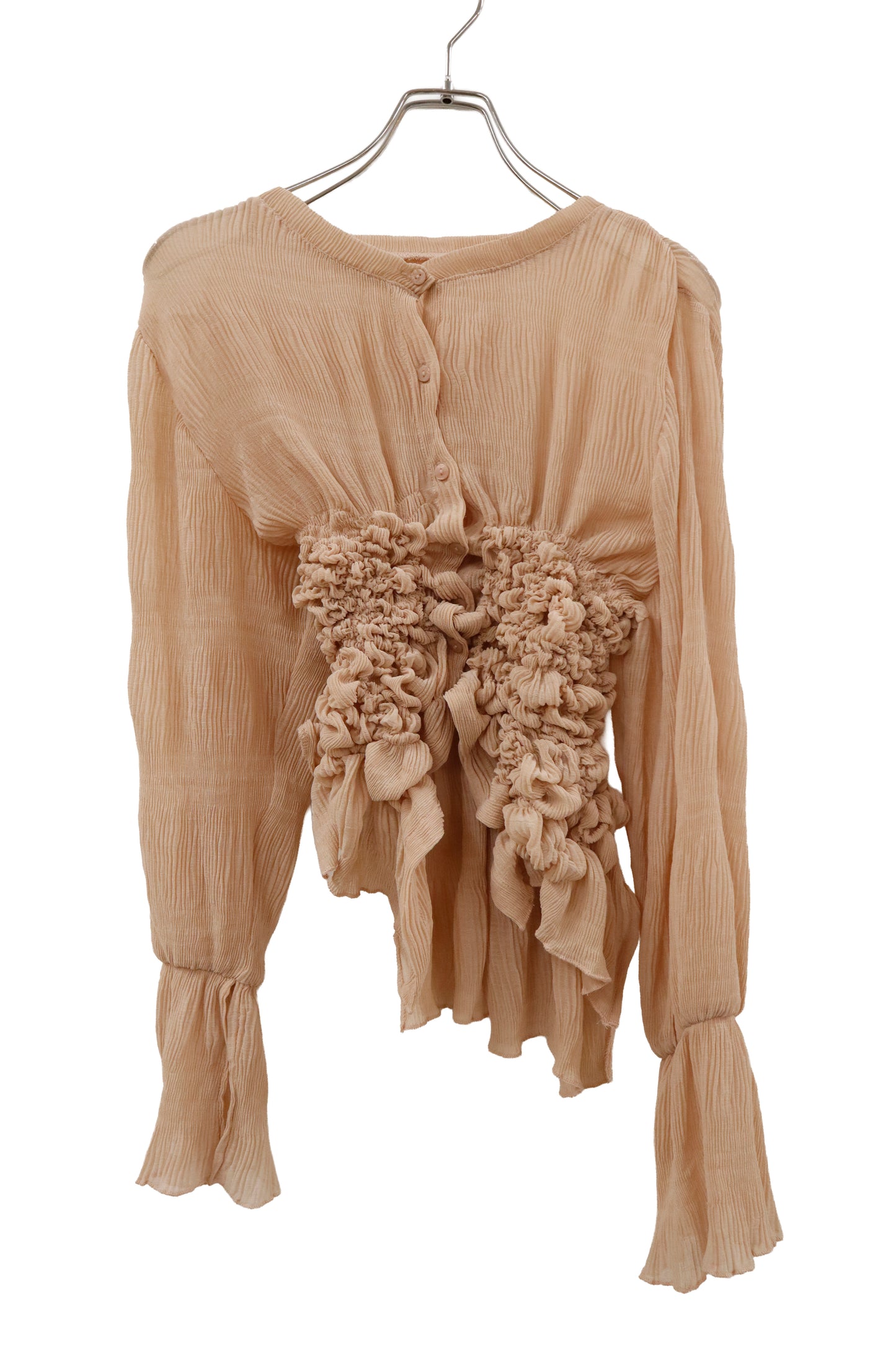 KUSHA KUSHA PLAN/see-through-blouse/RM-［2601-057］