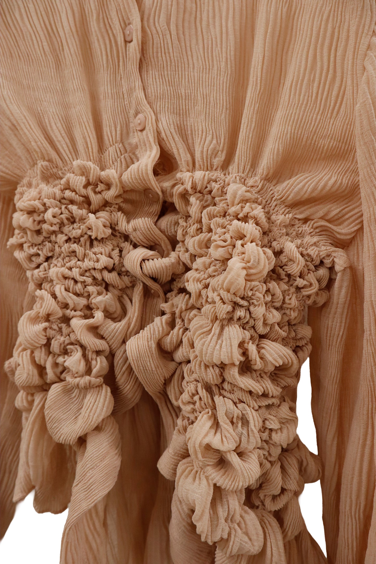 KUSHA KUSHA PLAN/see-through-blouse/RM-［2601-057］