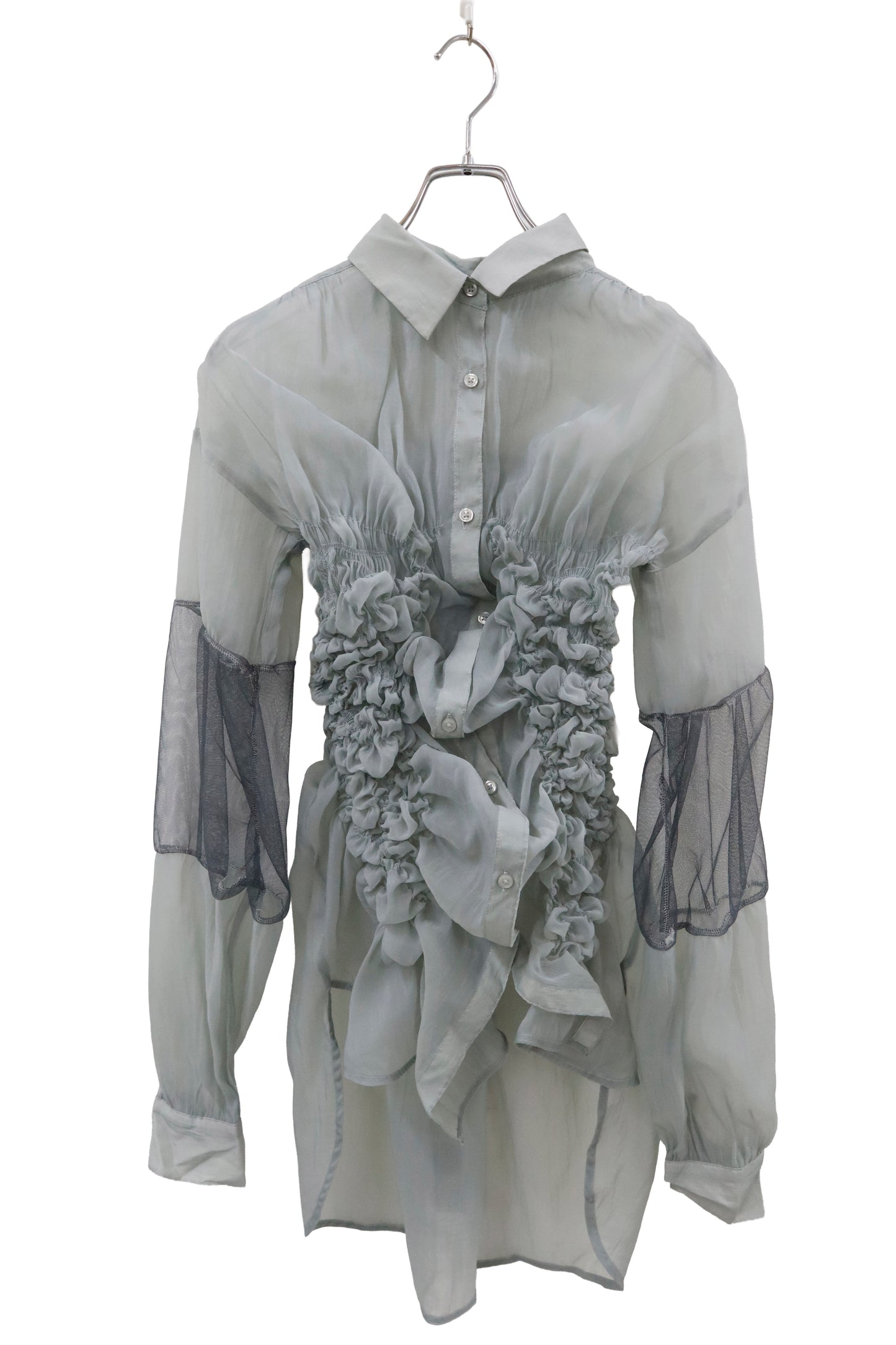 KUSHA KUSHA PLAN/see-trough-shirt /RM-［2601-062］